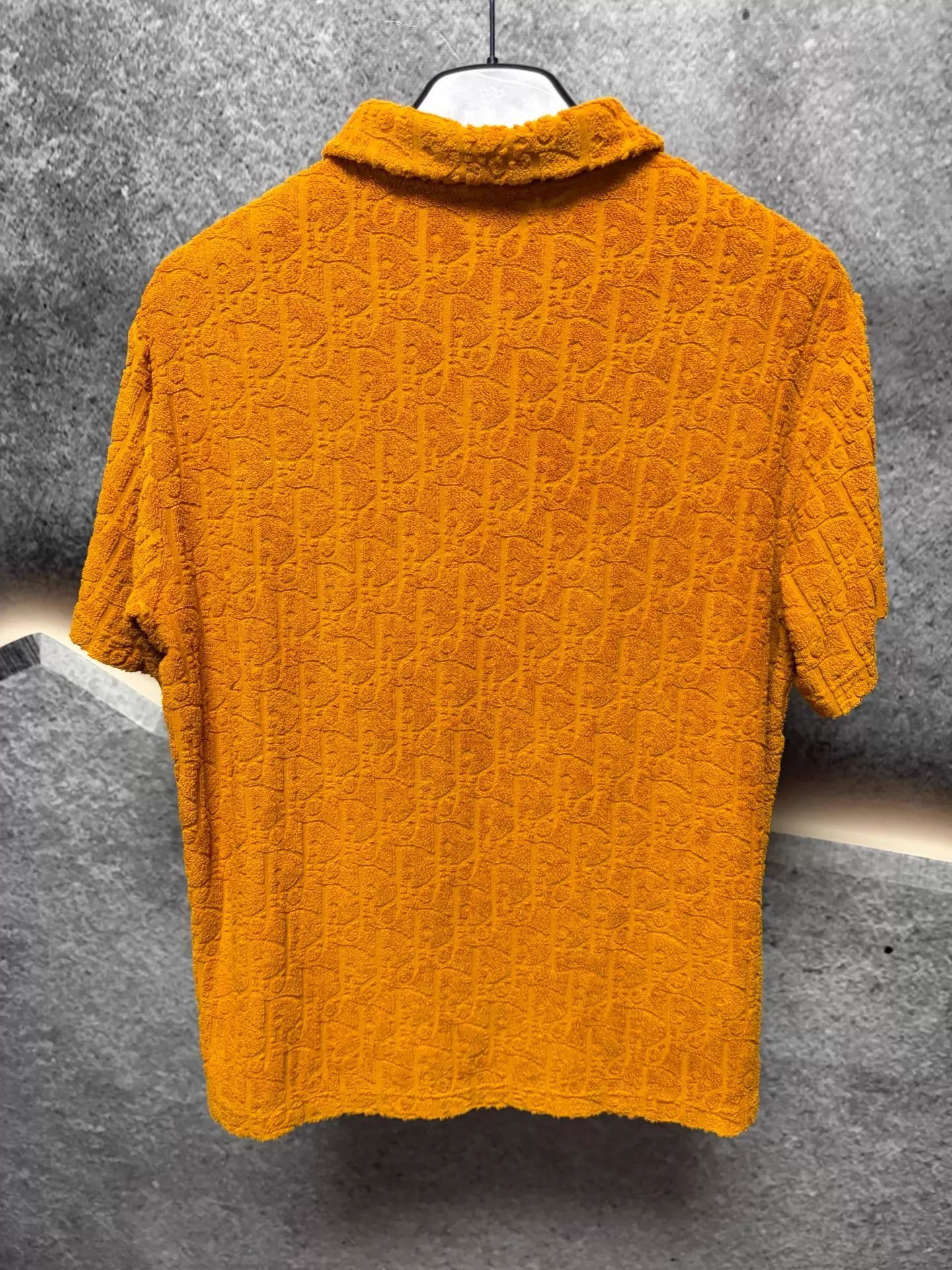 Dior Orange Textured Short Sleeve Polo Shirt Size US S / EU 44-46 / 1 - 2 Thumbnail