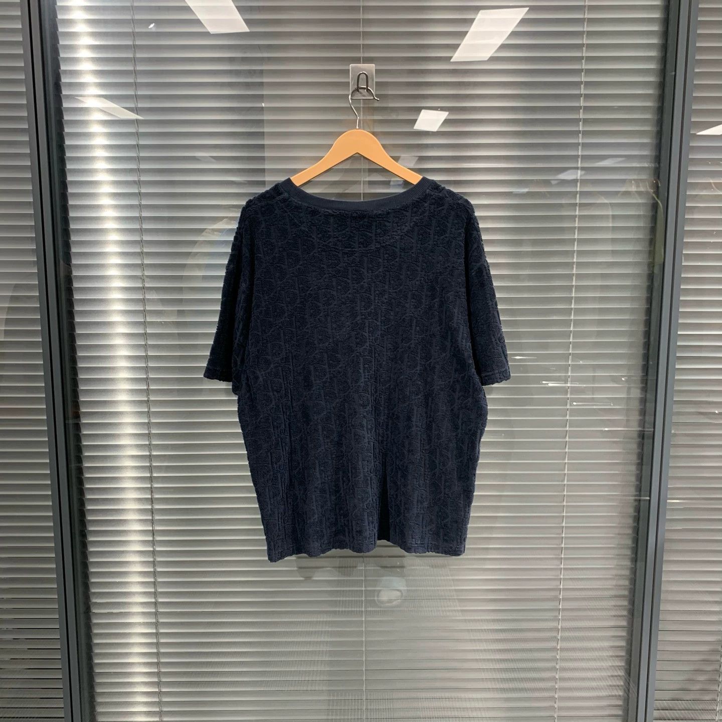 Dior Blue Textured Short-Sleeve Shirt Size US M / EU 48-50 / 2 - 2 Thumbnail