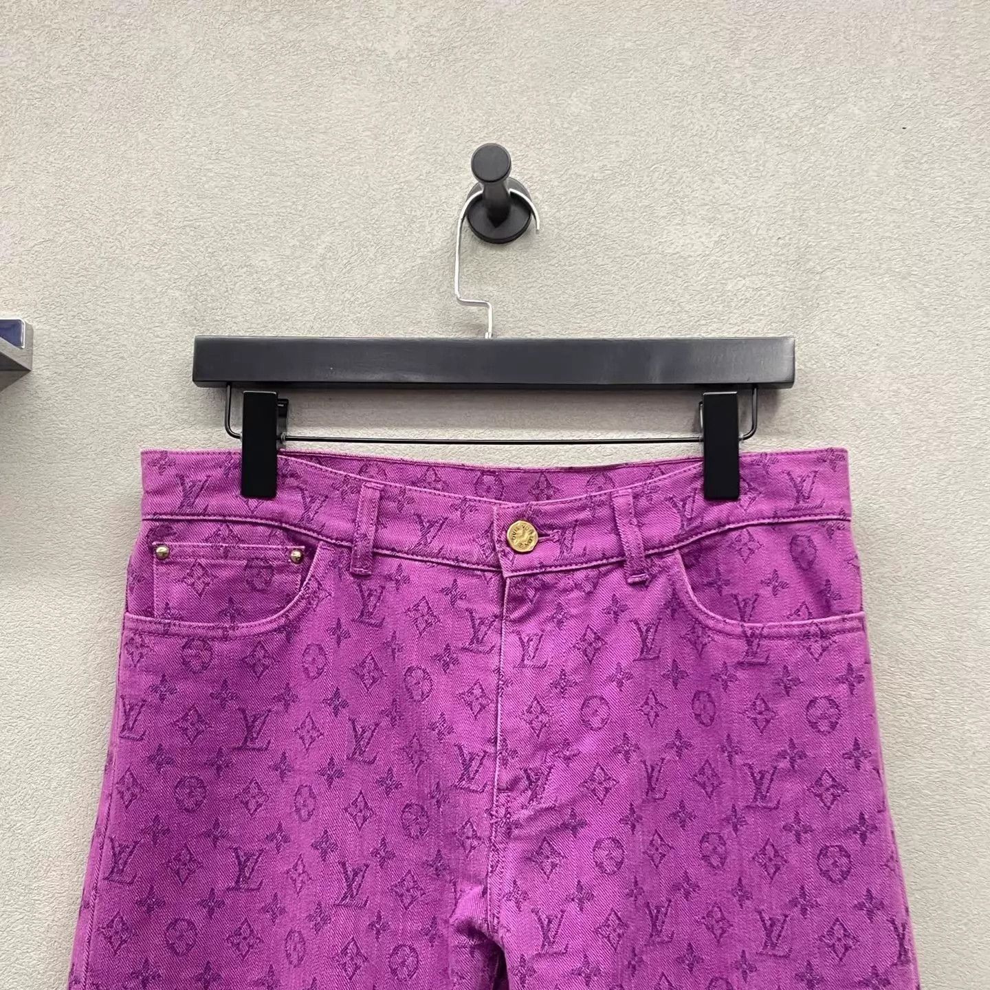 Louis Vuitton Purple Patterned Casual Pants Size 30 Size US 30 / EU 46 - 4 Thumbnail