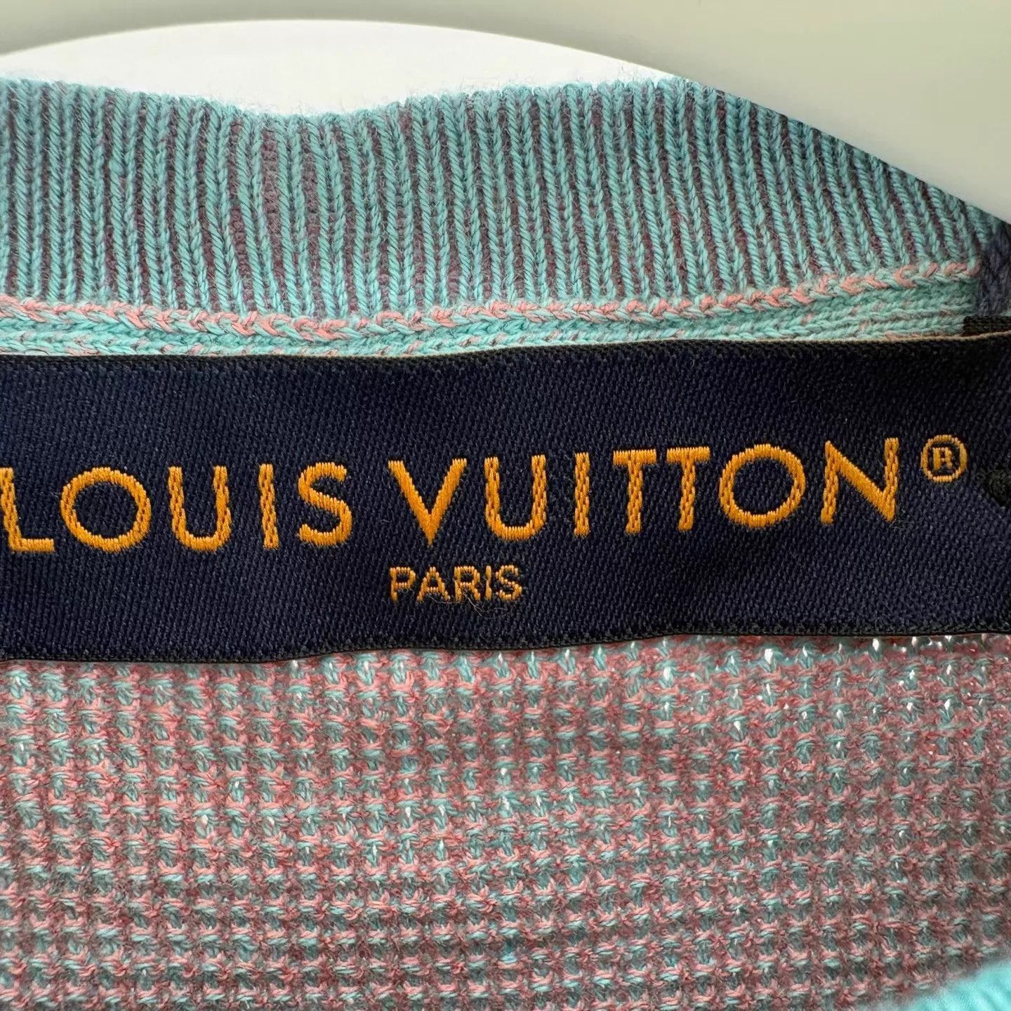 Louis Vuitton Blue Short Sleeve Mesh Shirt with Graphic Print Size US S / EU 44-46 / 1 - 5 Thumbnail