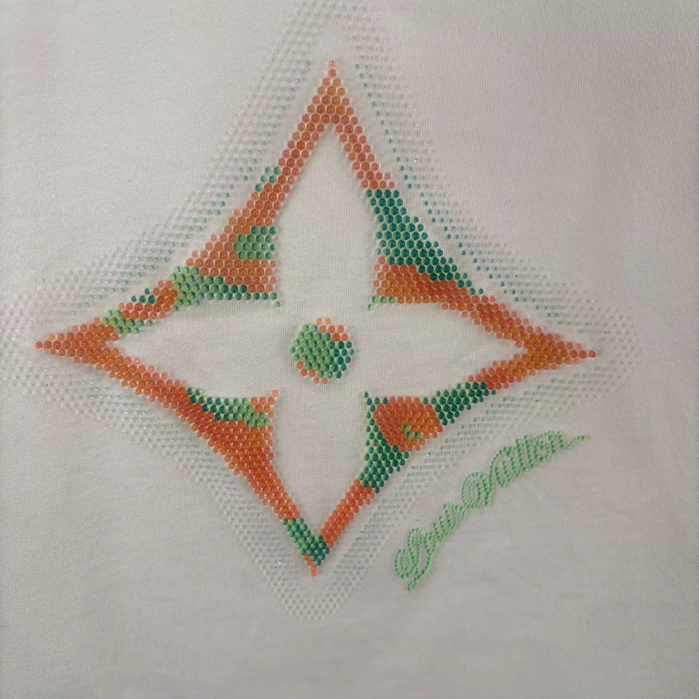 Louis Vuitton White Short Sleeve Graphic T-Shirt Size US XL / EU 56 / 4 - 4 Thumbnail