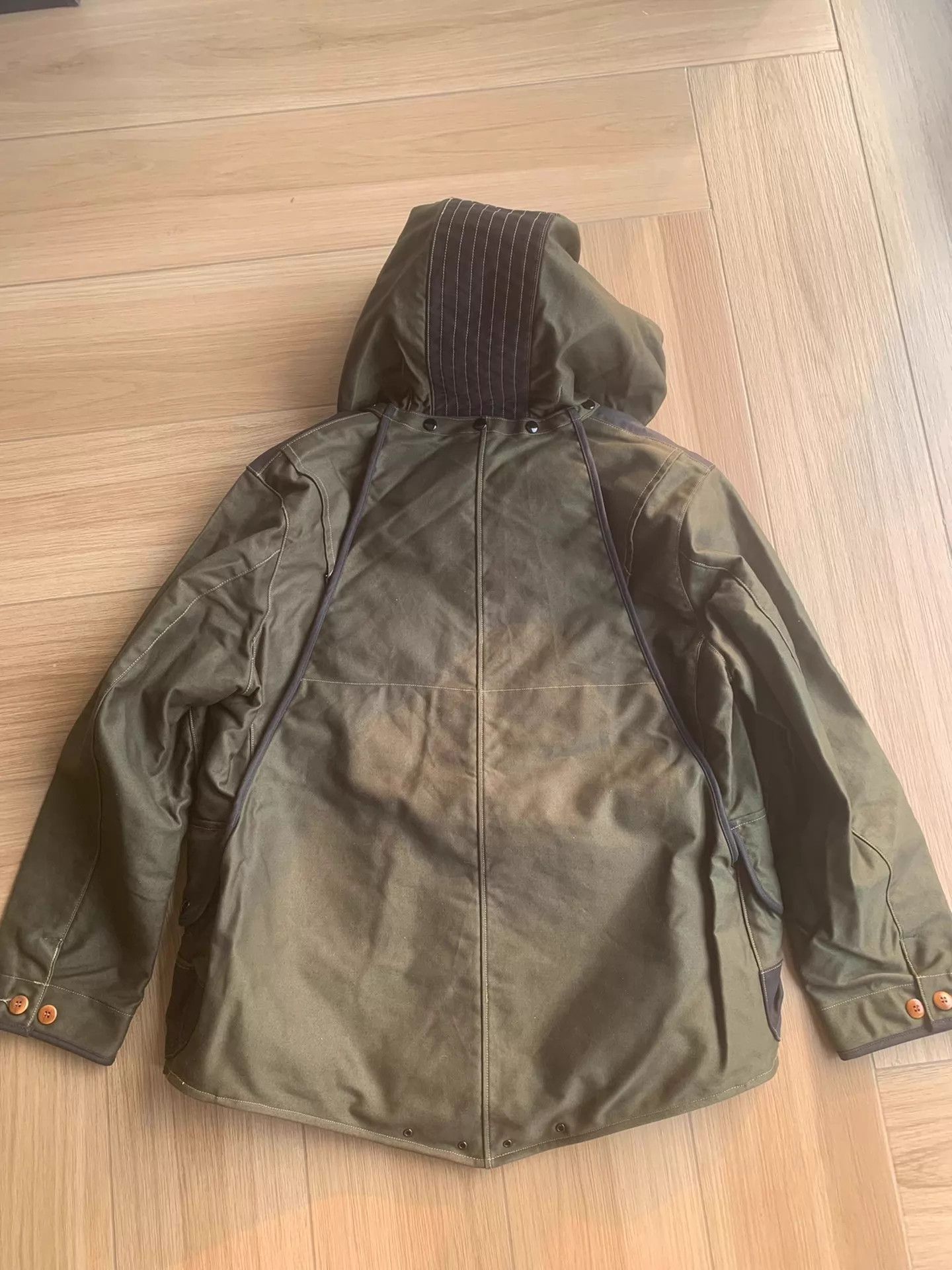 Freewheelers Green Hooded Jacket with Pockets - Size S Size US S / EU 44-46 / 1 - 2 Thumbnail