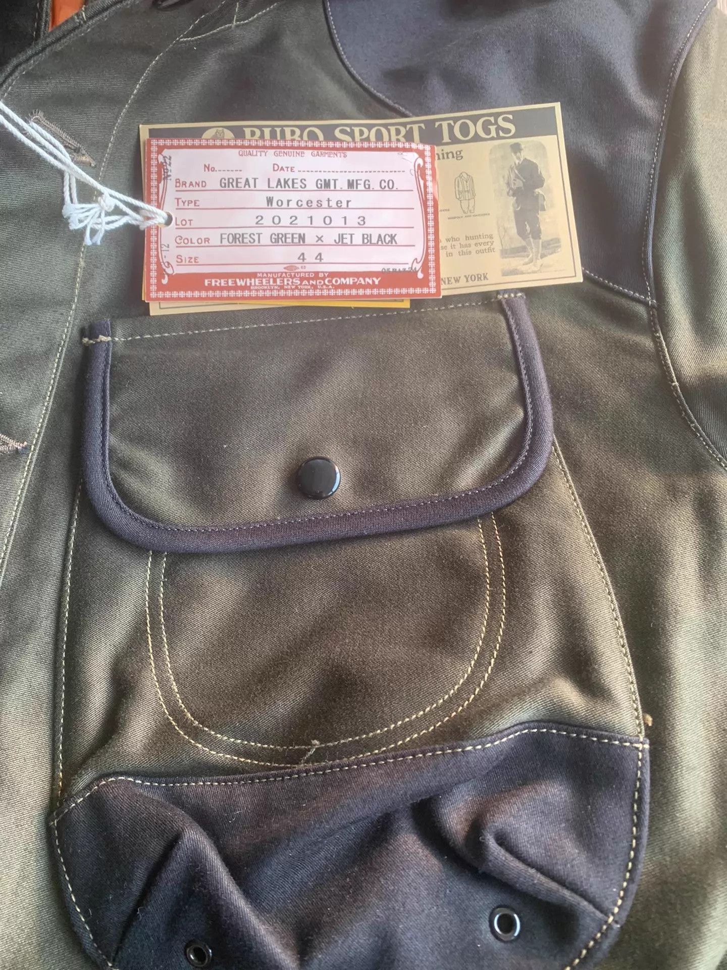 Freewheelers Green Hooded Parka with Pockets - Size S Size US S / EU 44-46 / 1 - 6 Thumbnail