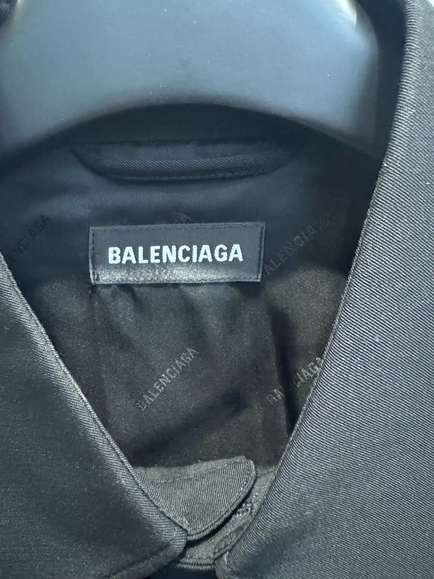 Balenciaga Black Long-Sleeve Button-Up Shirt Size S Size US S / EU 44-46 / 1 - 2 Thumbnail