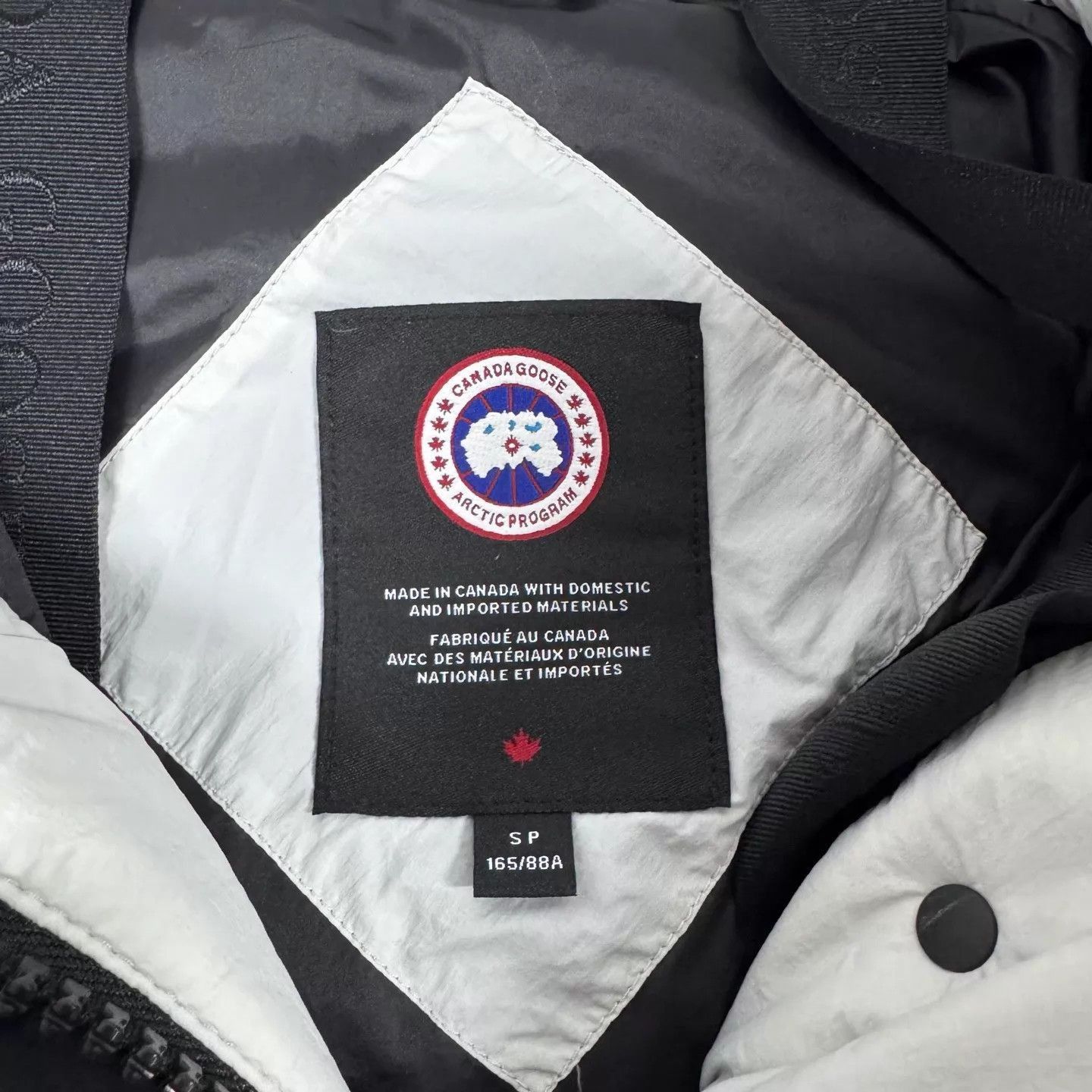 Canada Goose Gray Puffer Jacket with Hood Size S Size US S / EU 44-46 / 1 - 6 Thumbnail