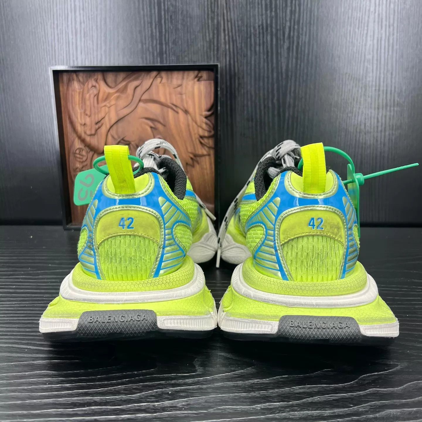 Balenciaga Green Mesh Lowtop Sneakers Size 9 Size US 9 / EU 42 - 8 Thumbnail