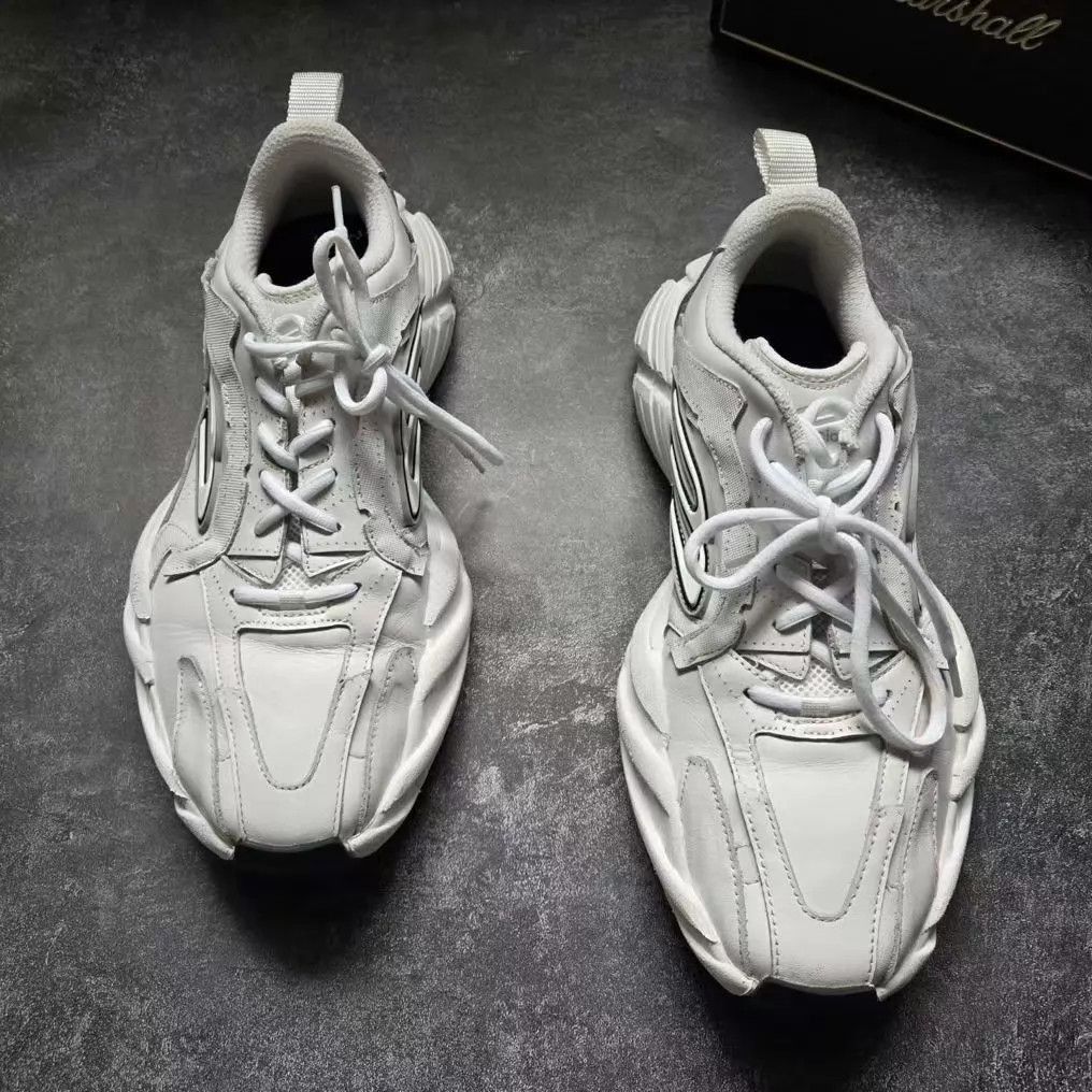 Balenciaga White Chunky Low-Top Sneakers Size 9 Size US 9 / EU 42 - 2 Thumbnail