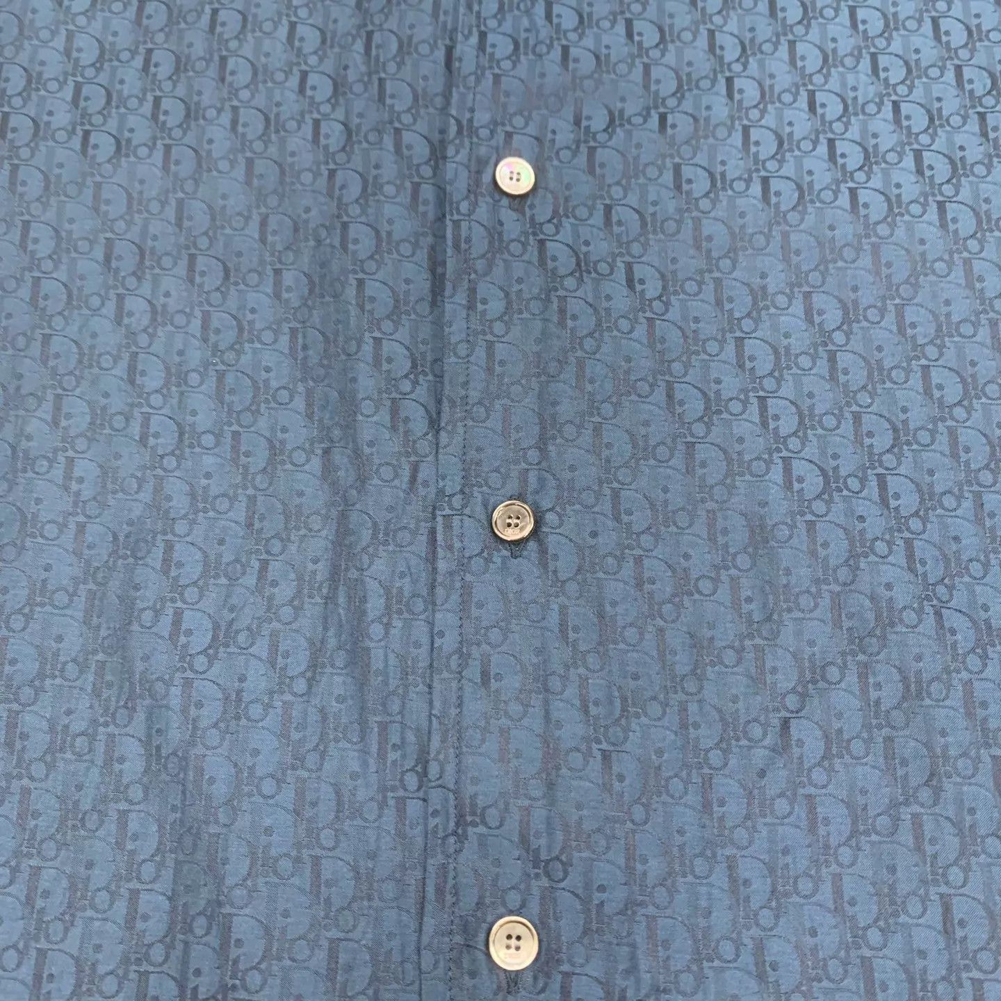 Dior Blue Short Sleeve Button-Up Shirt Size M Size US M / EU 48-50 / 2 - 6 Thumbnail