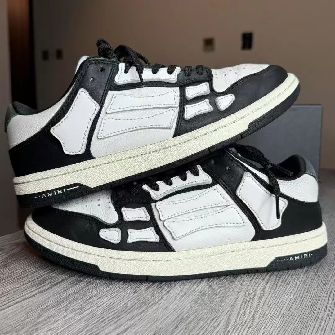 Amiri Black and White Low-Top Sneakers Size US 8 / EU 41 - 4 Thumbnail