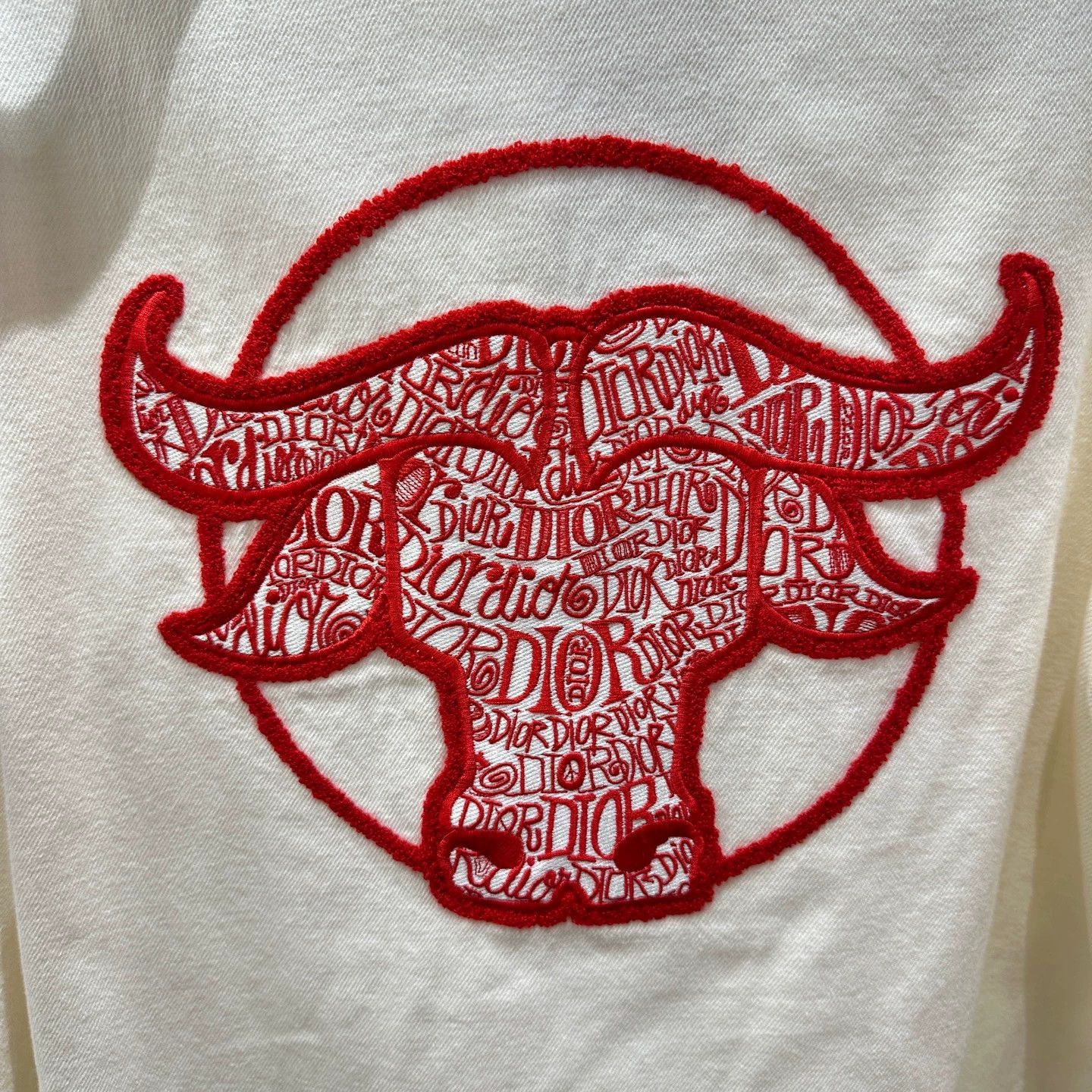 Dior Long Sleeve Button-Up Shirt with Bull Embroidery Size US M / EU 48-50 / 2 - 7 Thumbnail