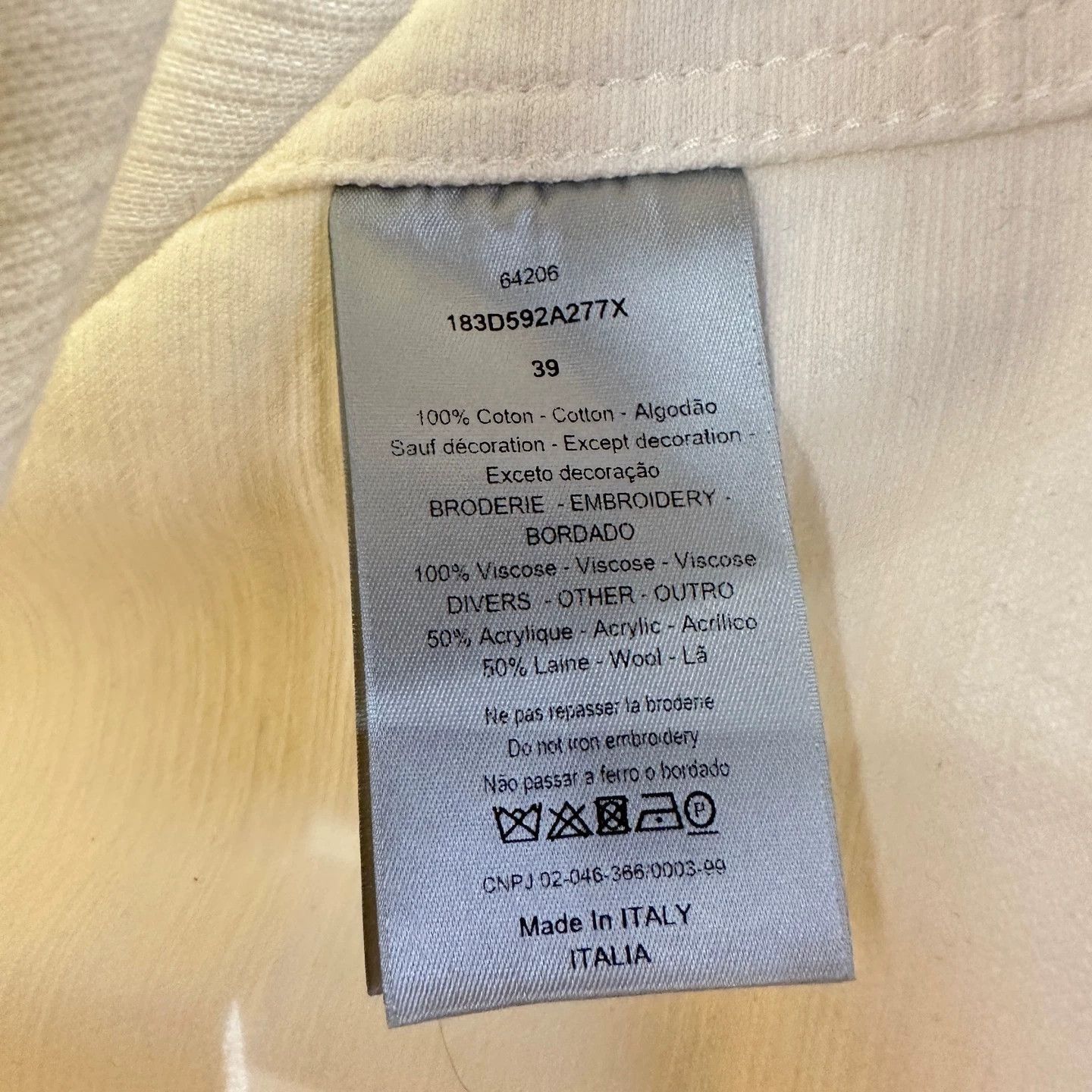 Dior Long Sleeve Button-Up Shirt with Bull Embroidery Size US M / EU 48-50 / 2 - 4 Thumbnail
