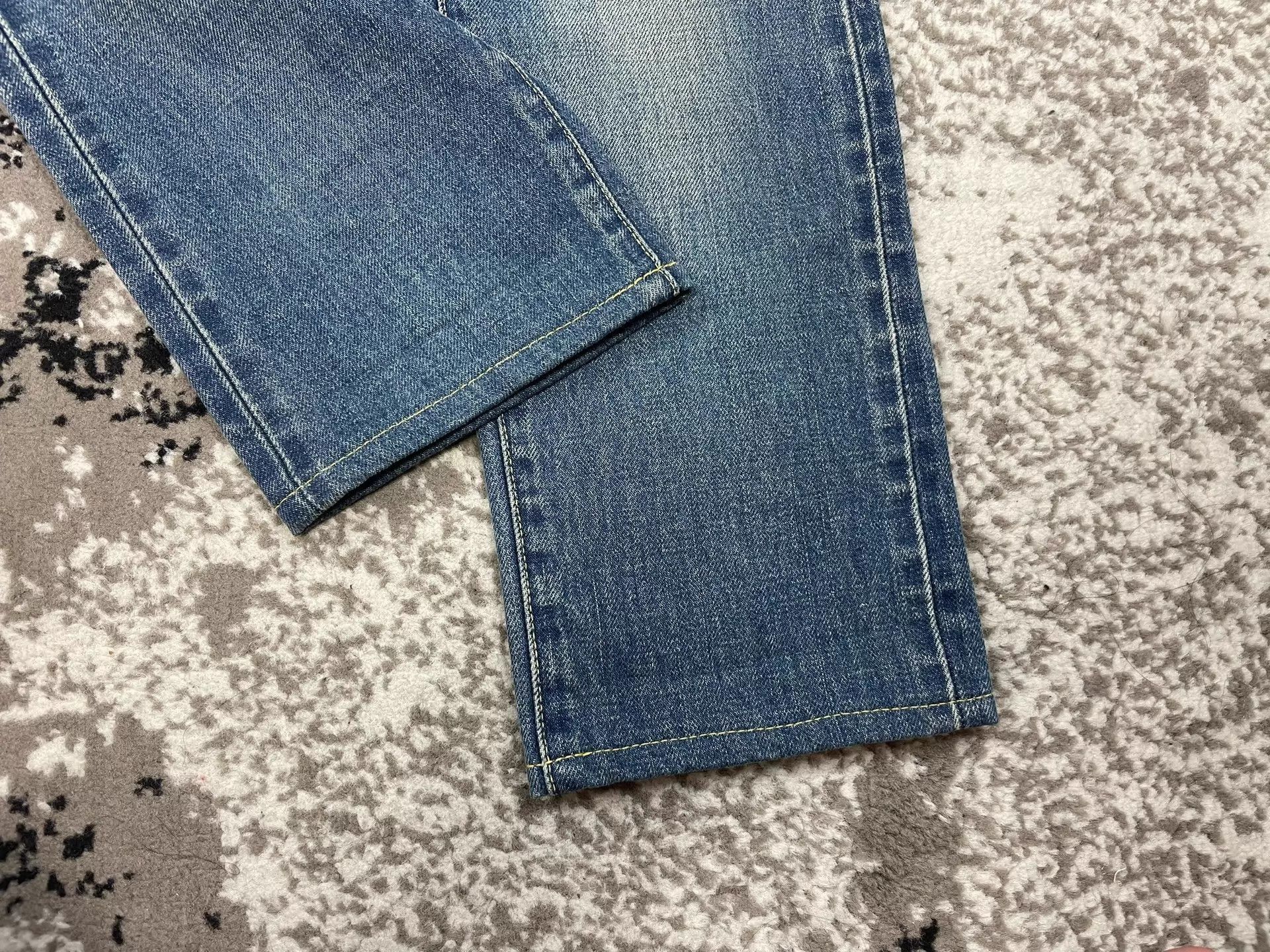 Visvim Blue Distressed Denim Jeans with Patch Detail Size US 32 / EU 48 - 7 Thumbnail