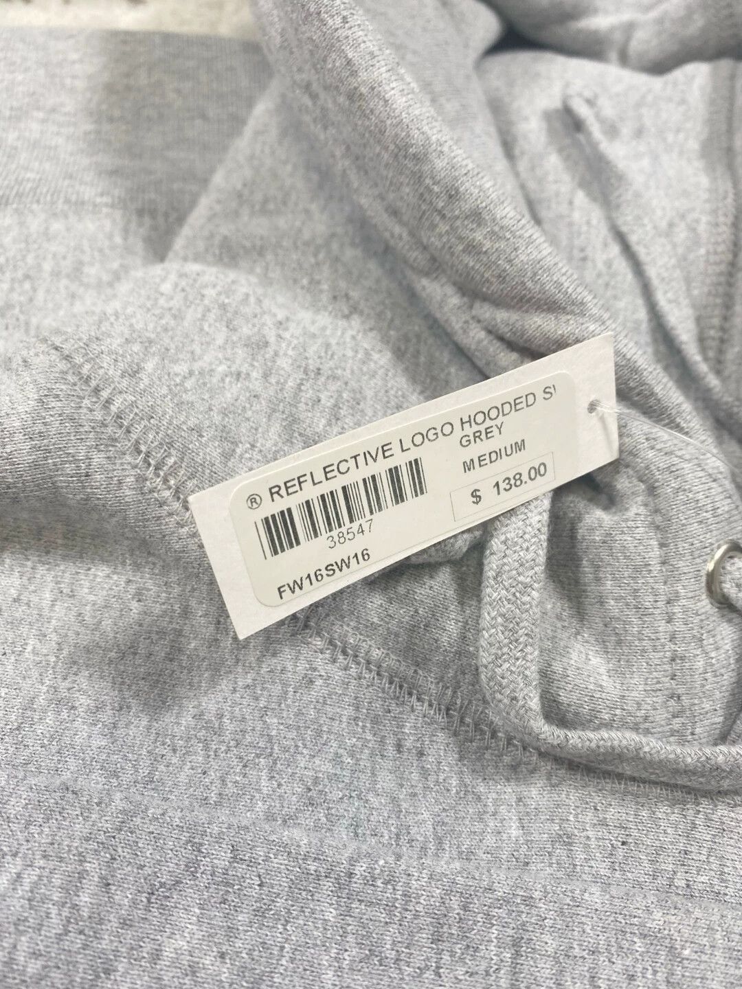 Supreme Gray Hoodie with Drawstring and Front Pocket - Size M Size US M / EU 48-50 / 2 - 5 Thumbnail