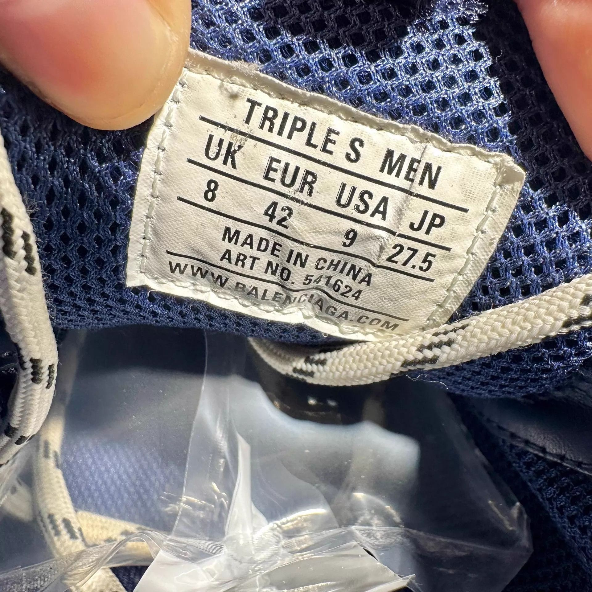 Balenciaga Blue Low-Top Sneakers Size 9 Size US 9 / EU 42 - 6 Thumbnail