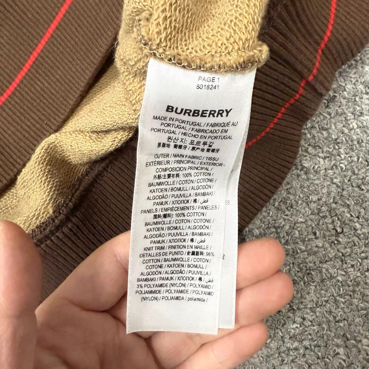 Burberry Brown Patterned Zip-Up Hoodie Size US M / EU 48-50 / 2 - 4 Thumbnail