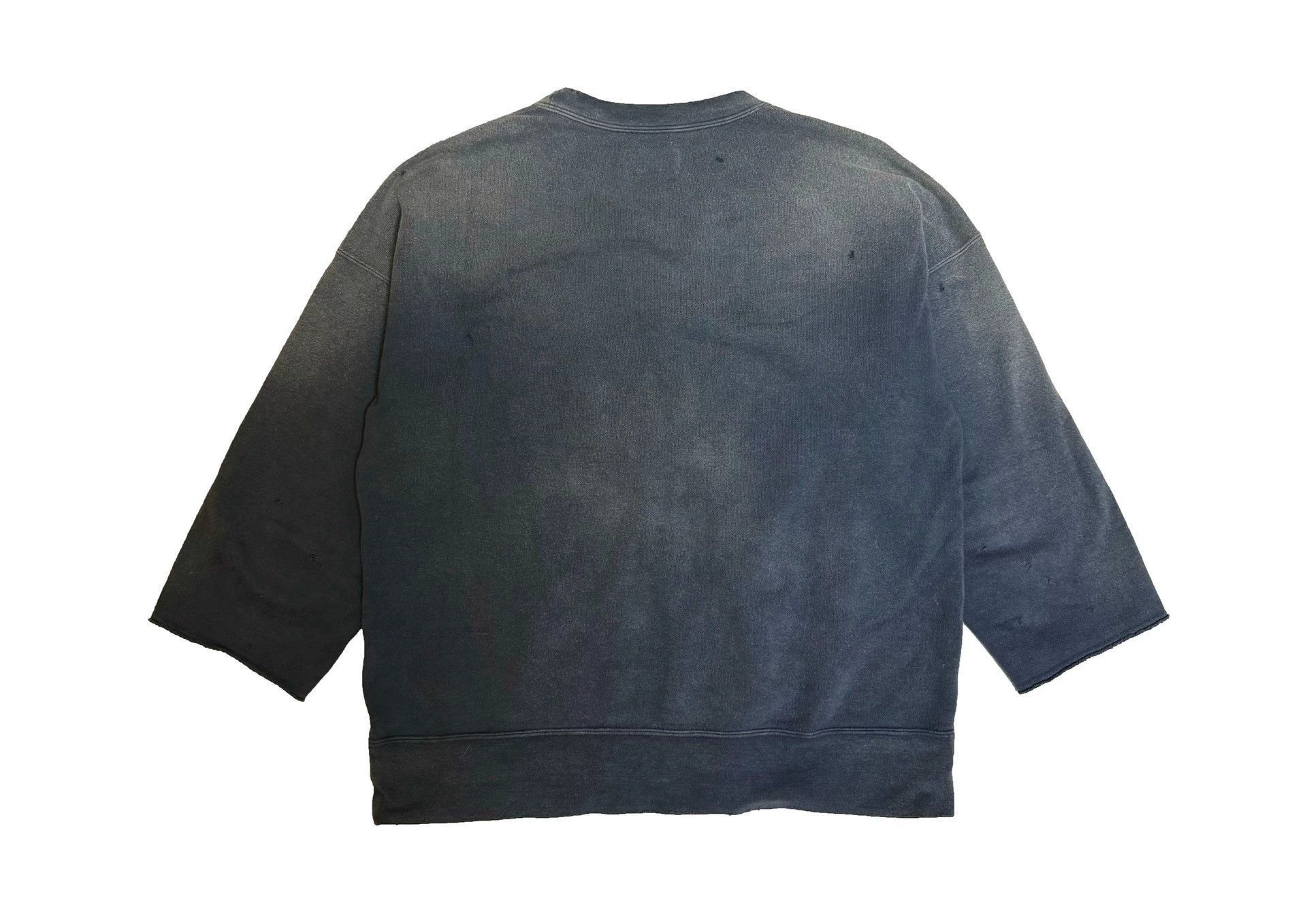 Visvim Blue Distressed Oversized Sweatshirt Size US S / EU 44-46 / 1 - 2 Thumbnail