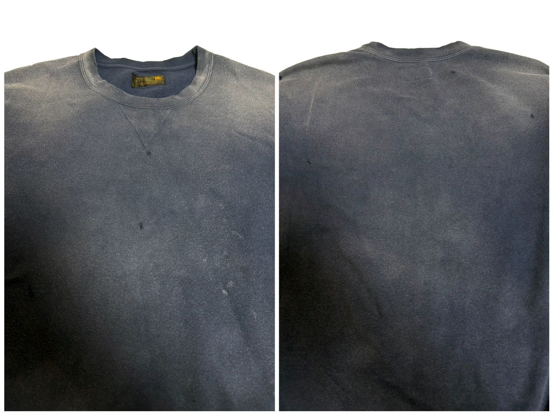 Visvim Blue Distressed Oversized Sweatshirt Size US S / EU 44-46 / 1 - 3 Thumbnail
