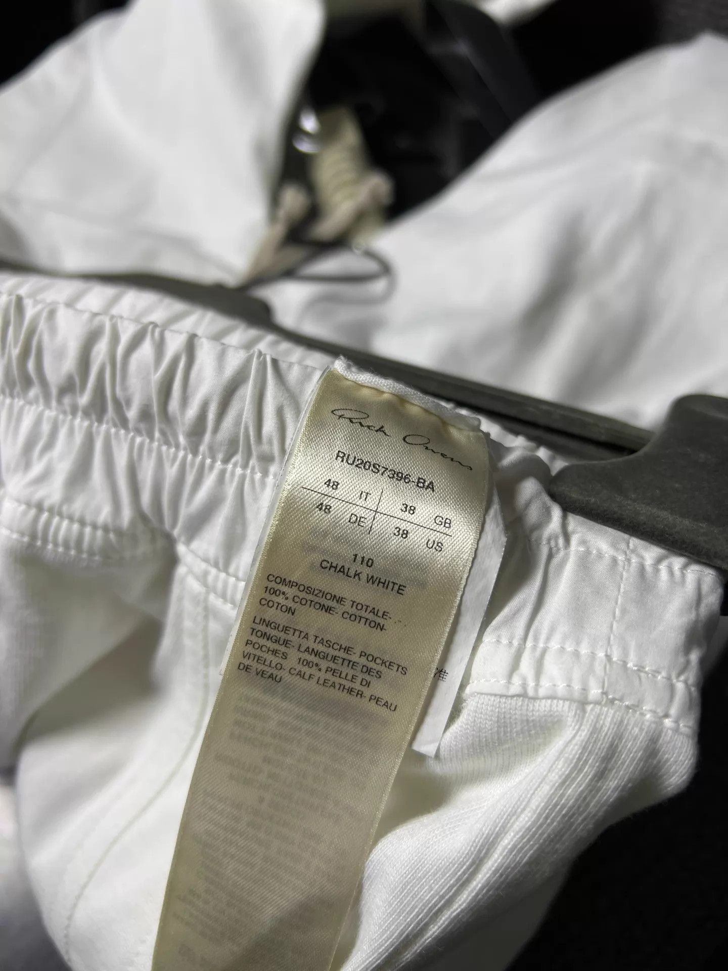 Rick Owens White Sweatpants with Zipper Pockets Size 32 Size US 32 / EU 48 - 3 Thumbnail