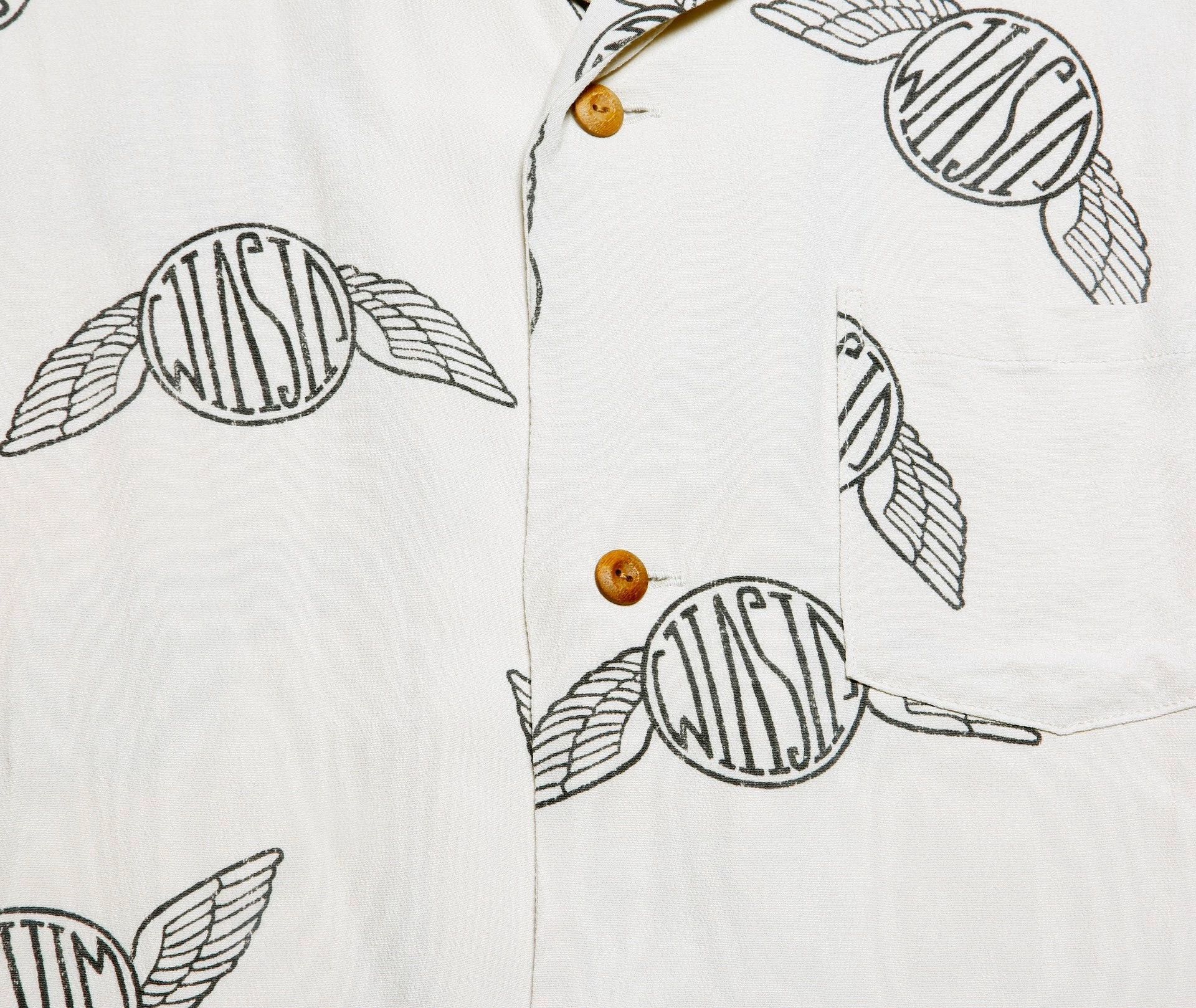 Visvim Beige Short Sleeve Graphic Print Button-Up Shirt Size US S / EU 44-46 / 1 - 4 Thumbnail