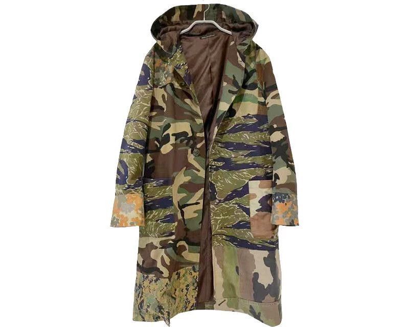 Yohji Yamamoto Camouflage Hooded Long Coat Size US M / EU 48-50 / 2 - 3 Thumbnail