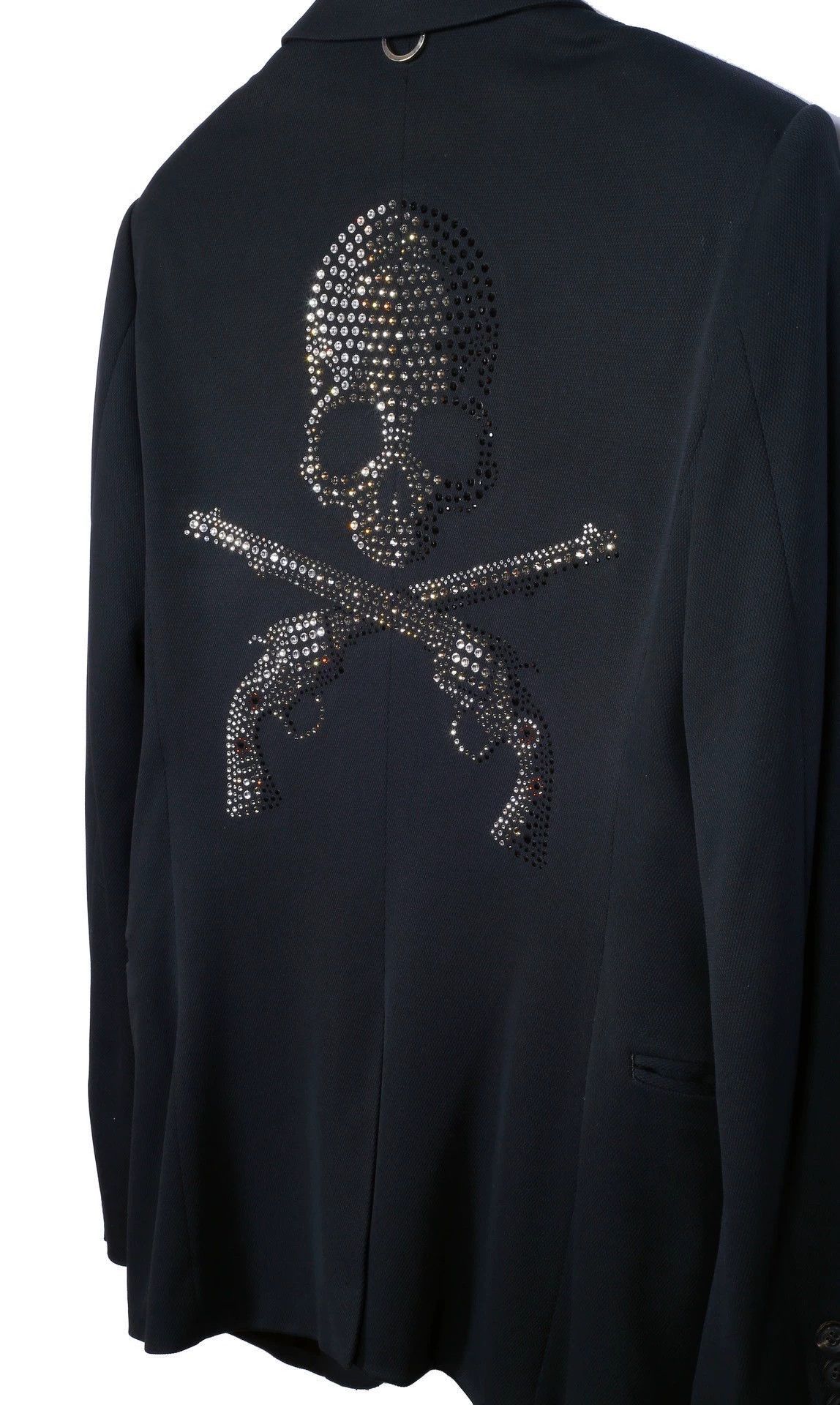 Mastermind Japan Black Skull & Cross Guns Crystal-Embellished Blazer Size US M / EU 48-50 / 2 - 4 Thumbnail