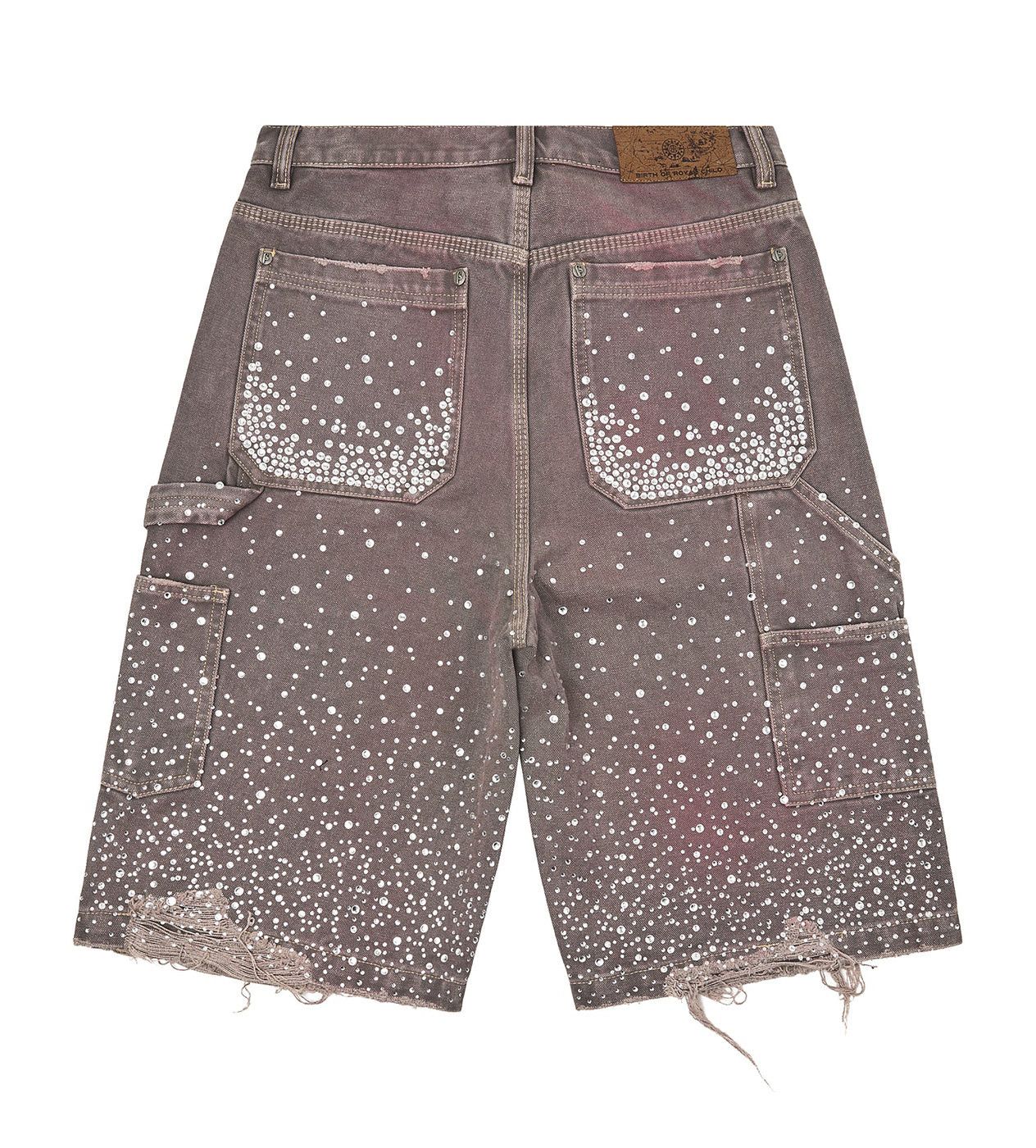 Birth of Royal Child Redial 20k Diamond Shorts Washed Brown Size US 36 / EU 52 - 2 Thumbnail