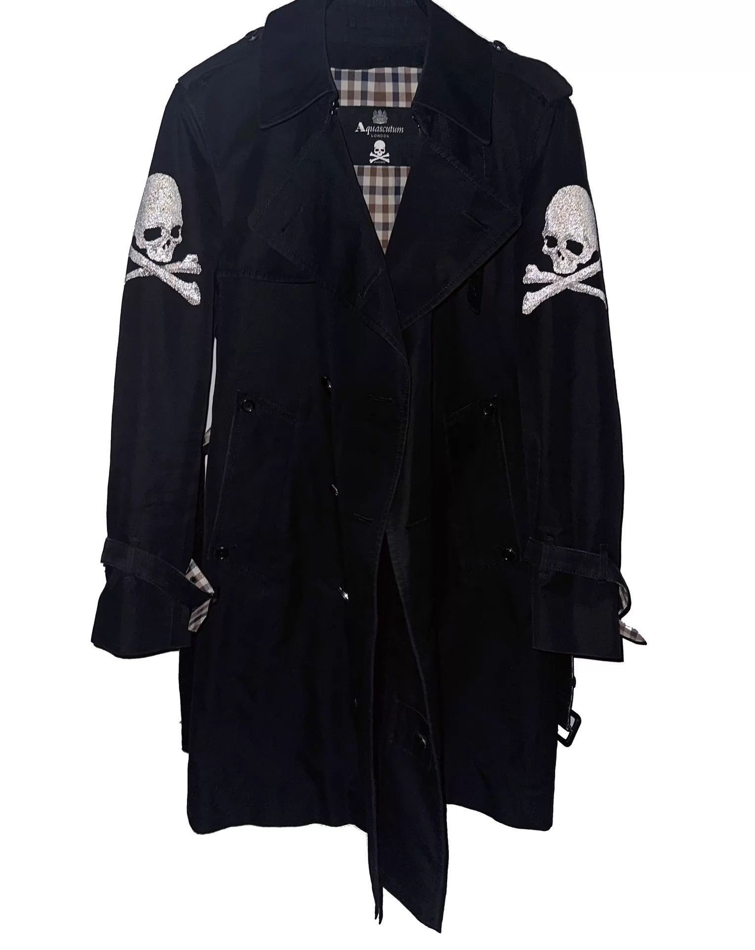 Mastermind Japan Black Long Coat with Skull Crossbones Embroidery Size S Size US S / EU 44-46 / 1 - 3 Thumbnail