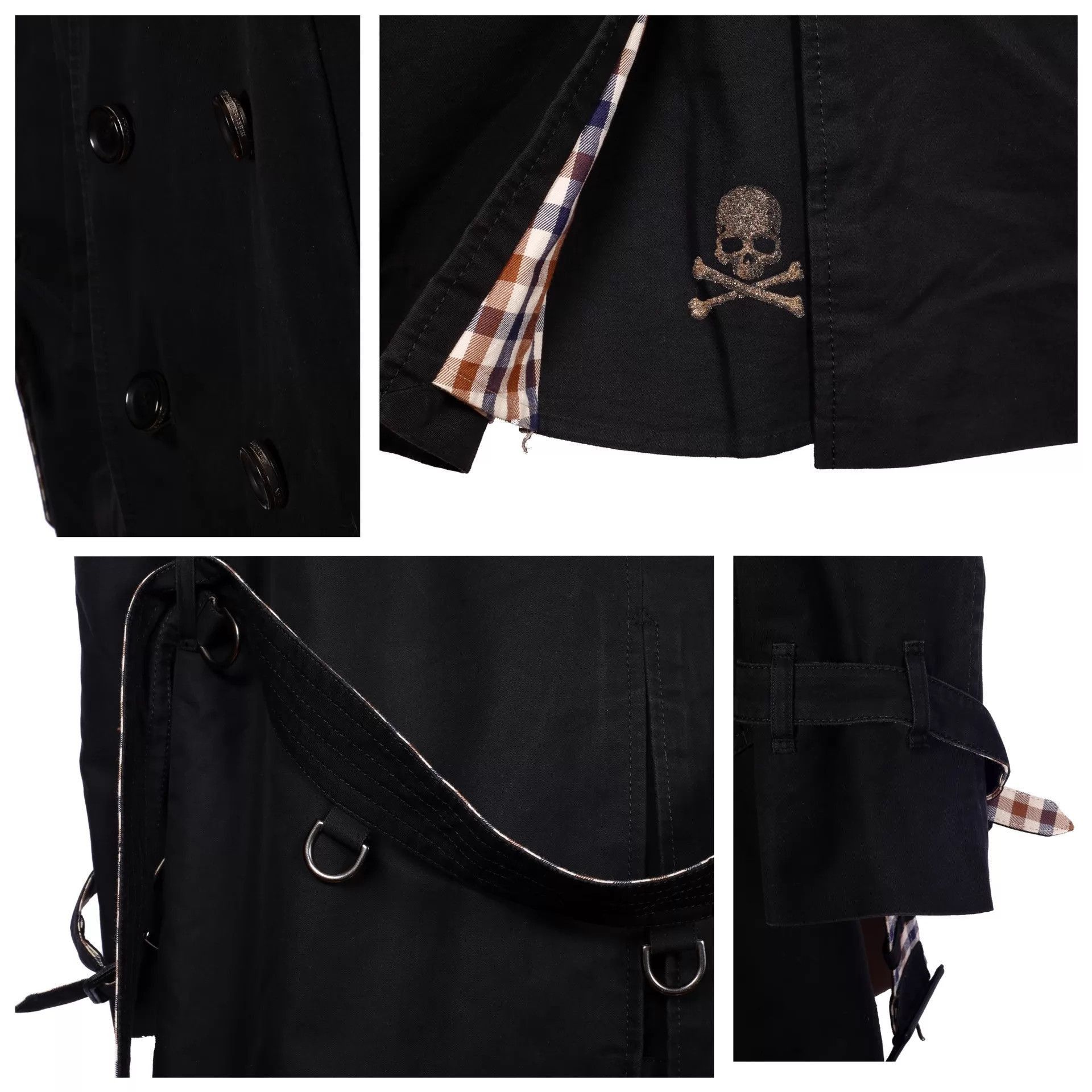 Mastermind Japan Black Long Coat with Skull Crossbones Embroidery Size S Size US S / EU 44-46 / 1 - 7 Thumbnail