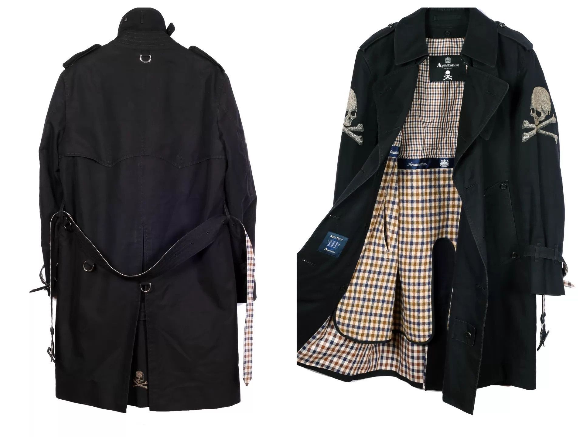 Mastermind Japan Black Long Coat with Skull Crossbones Embroidery Size S Size US S / EU 44-46 / 1 - 2 Thumbnail