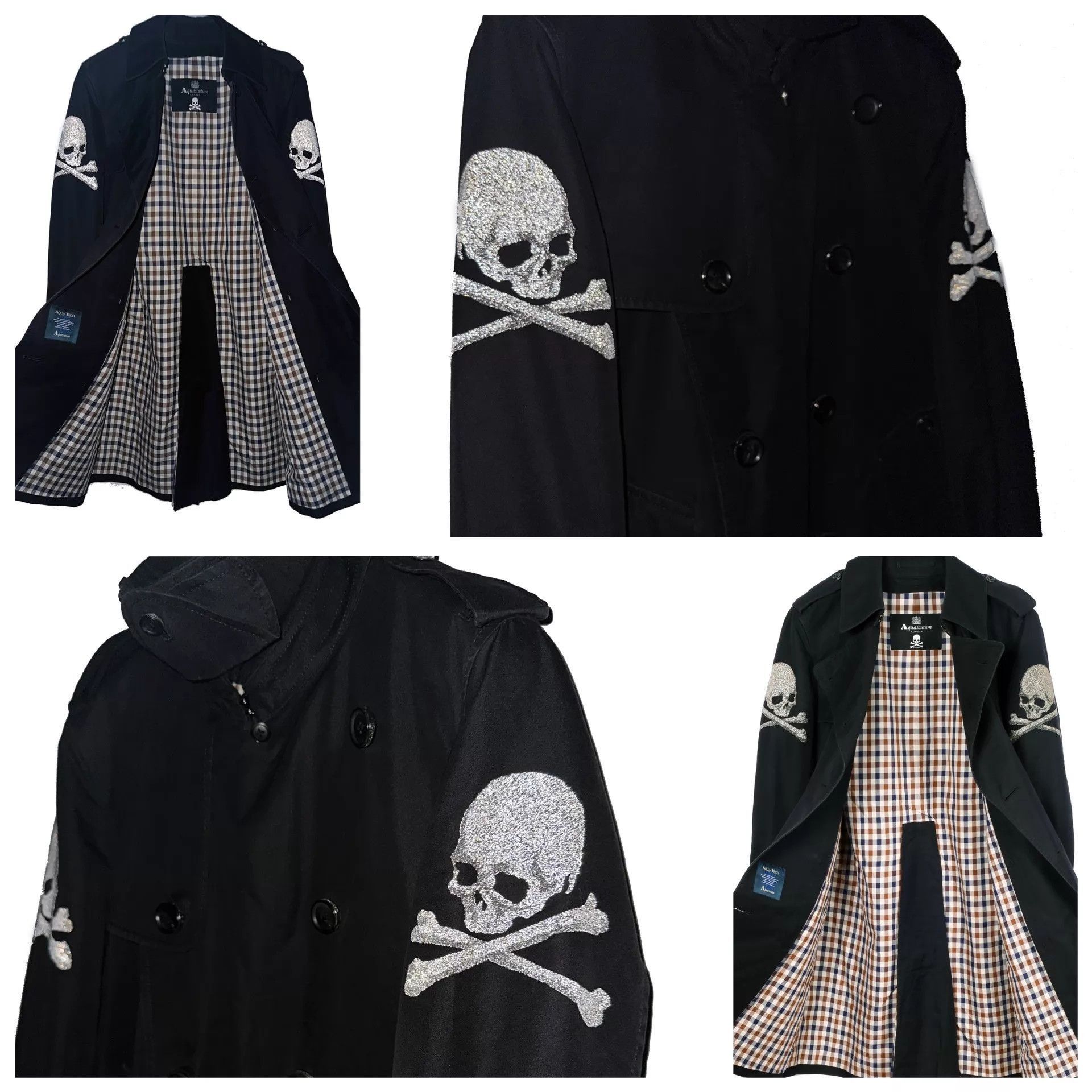 Mastermind Japan Black Long Coat with Skull Crossbones Embroidery Size S Size US S / EU 44-46 / 1 - 5 Thumbnail