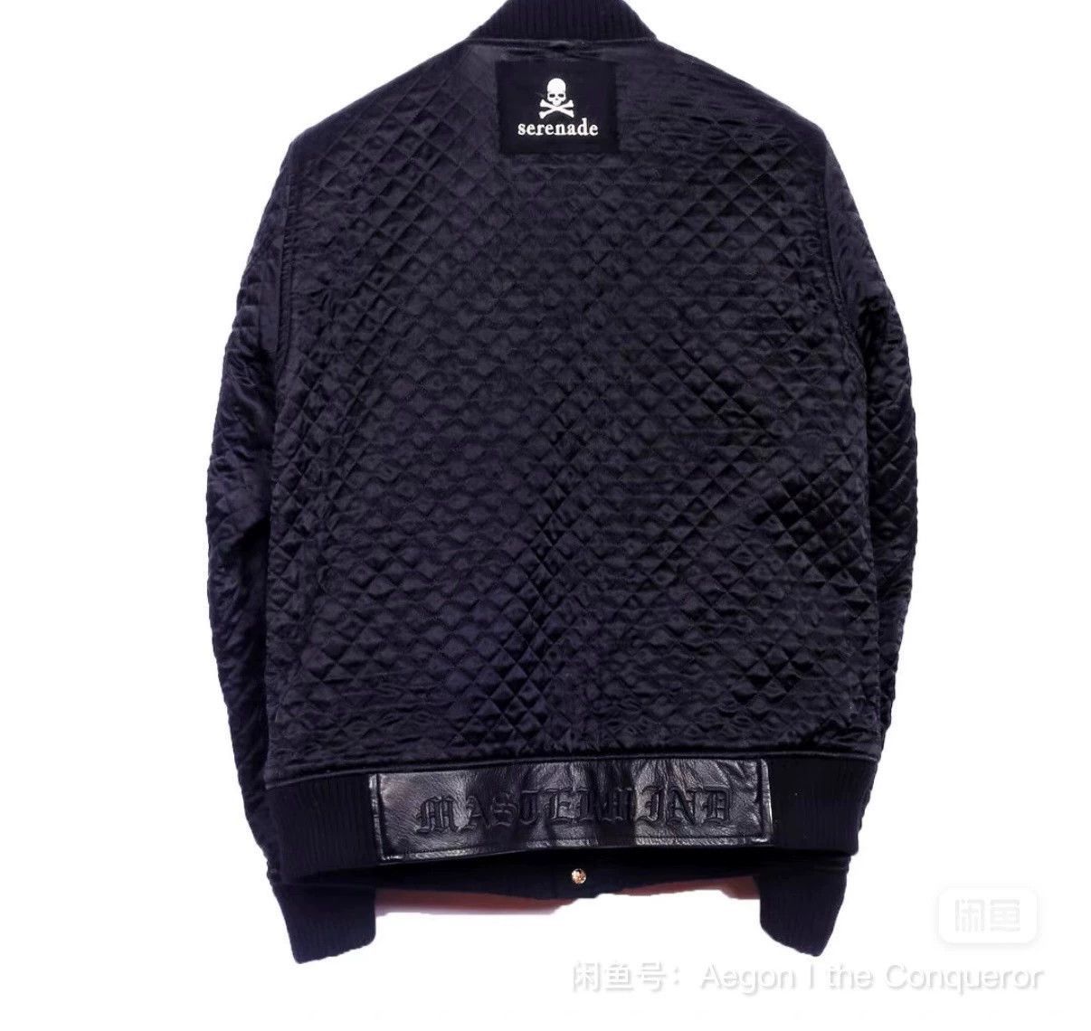 Mastermind Japan Black Bomber Jacket with Leather Sleeves Size M Size US M / EU 48-50 / 2 - 4 Thumbnail
