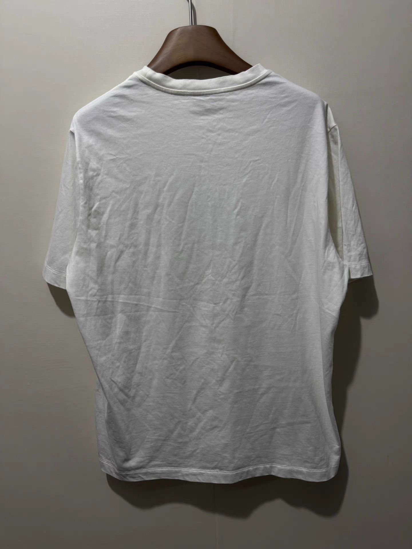Hermes White Graphic Short Sleeve T-Shirt Size US M / EU 48-50 / 2 - 2 Thumbnail