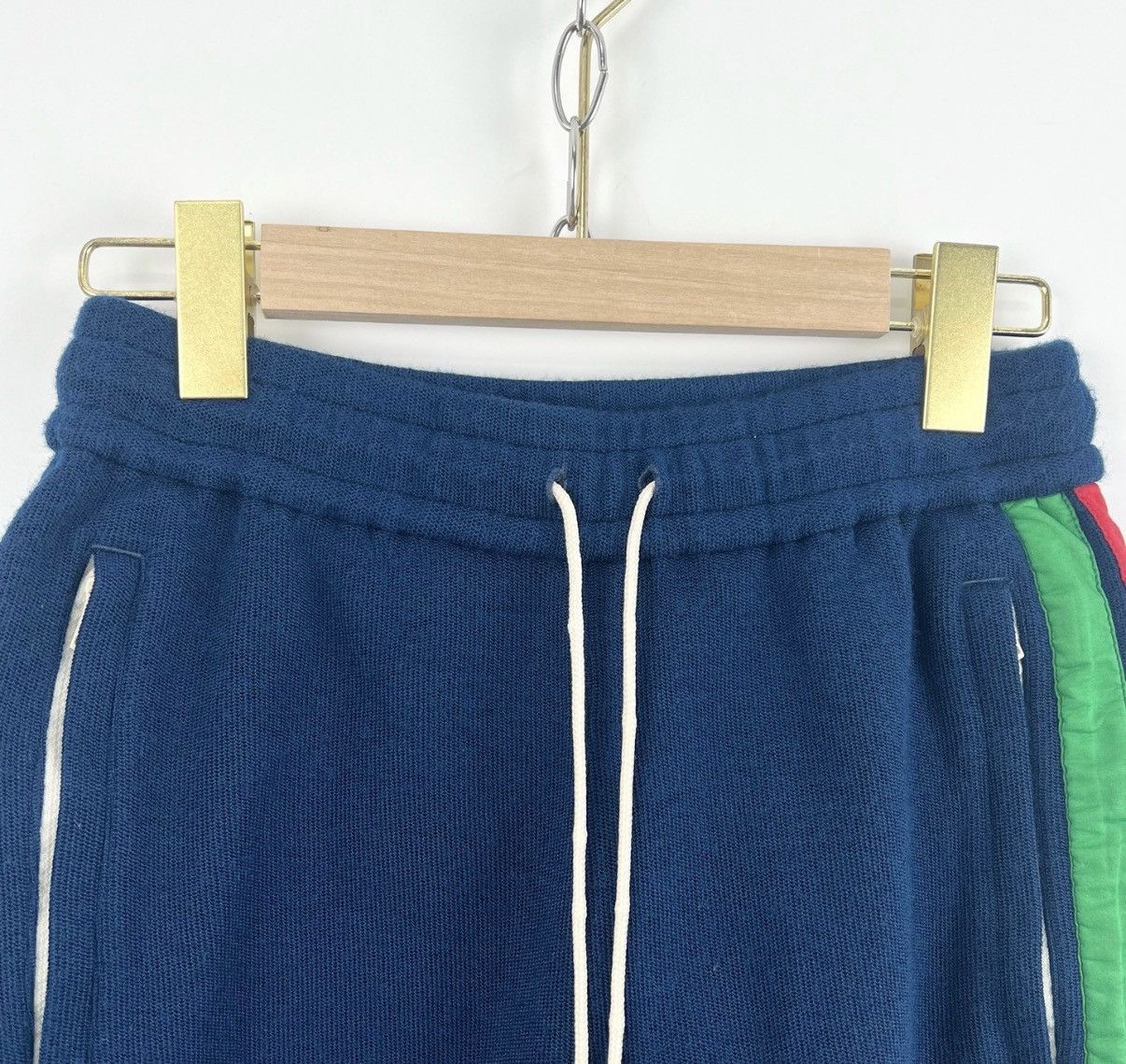 Gucci Blue Colorblock Drawstring Shorts with Side Stripes Size US 30 / EU 46 - 4 Thumbnail