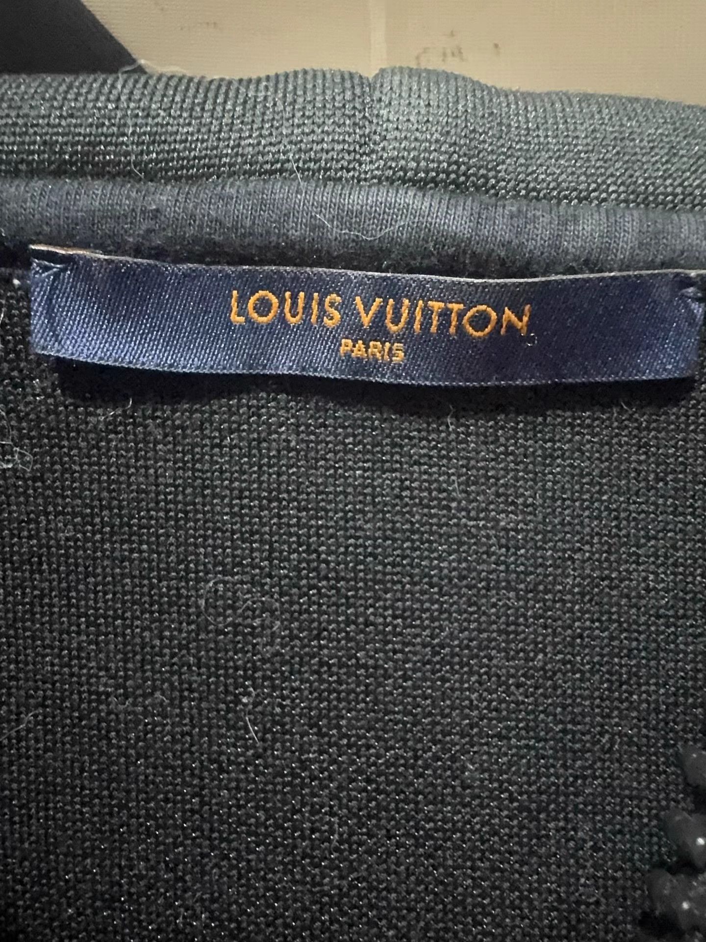 Louis Vuitton Black Zip-Up Hoodie with Colorful Embroidered Artwork Size US L / EU 52-54 / 3 - 5 Thumbnail