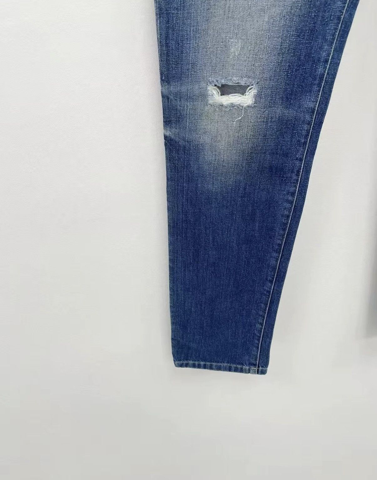 Dolce & Gabbana Blue Distressed Denim Jeans Size 30 Size US 30 / EU 46 - 4 Thumbnail