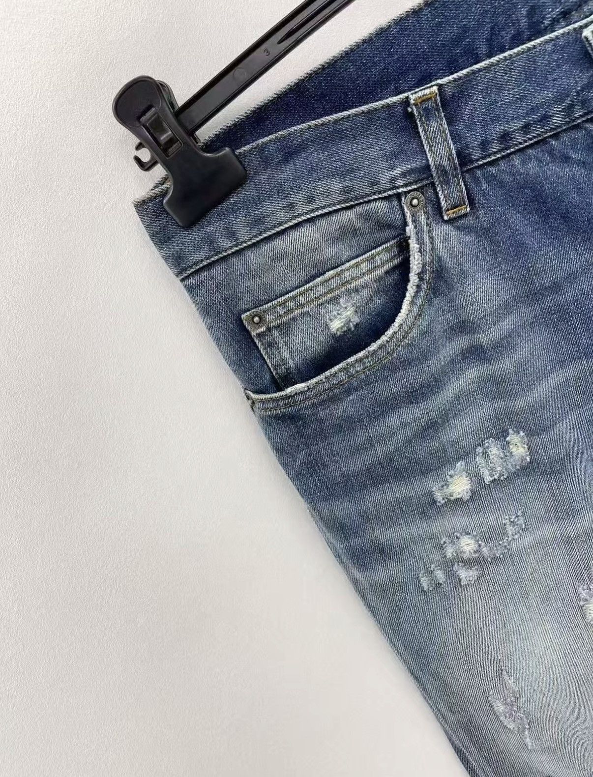 Dolce & Gabbana Blue Distressed Denim Jeans Size 32 Size US 32 / EU 48 - 3 Thumbnail