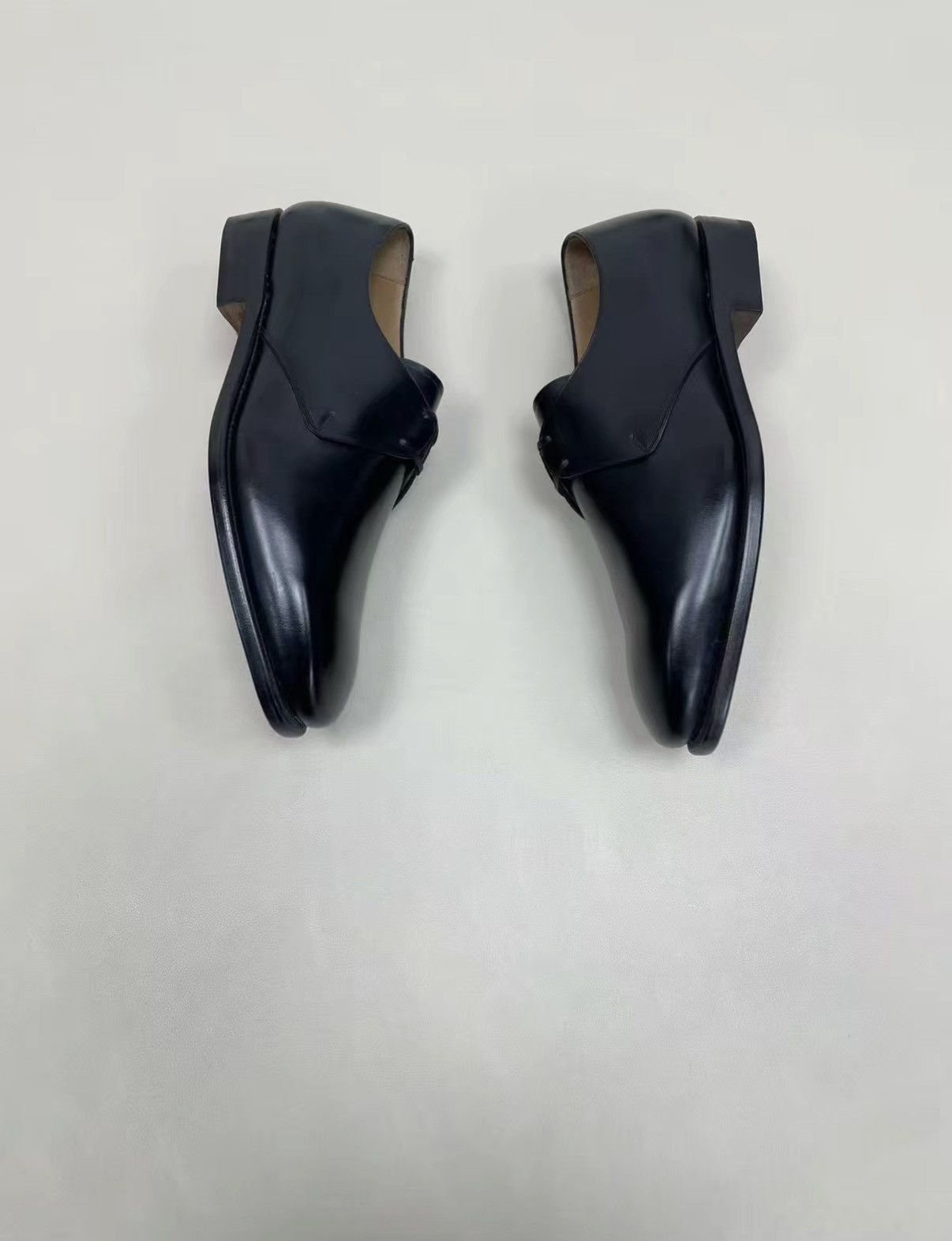 Salvatore Ferragamo Black Leather Formal Lace-Up Shoes Size US 6.5 / EU 39-40 - 7 Thumbnail
