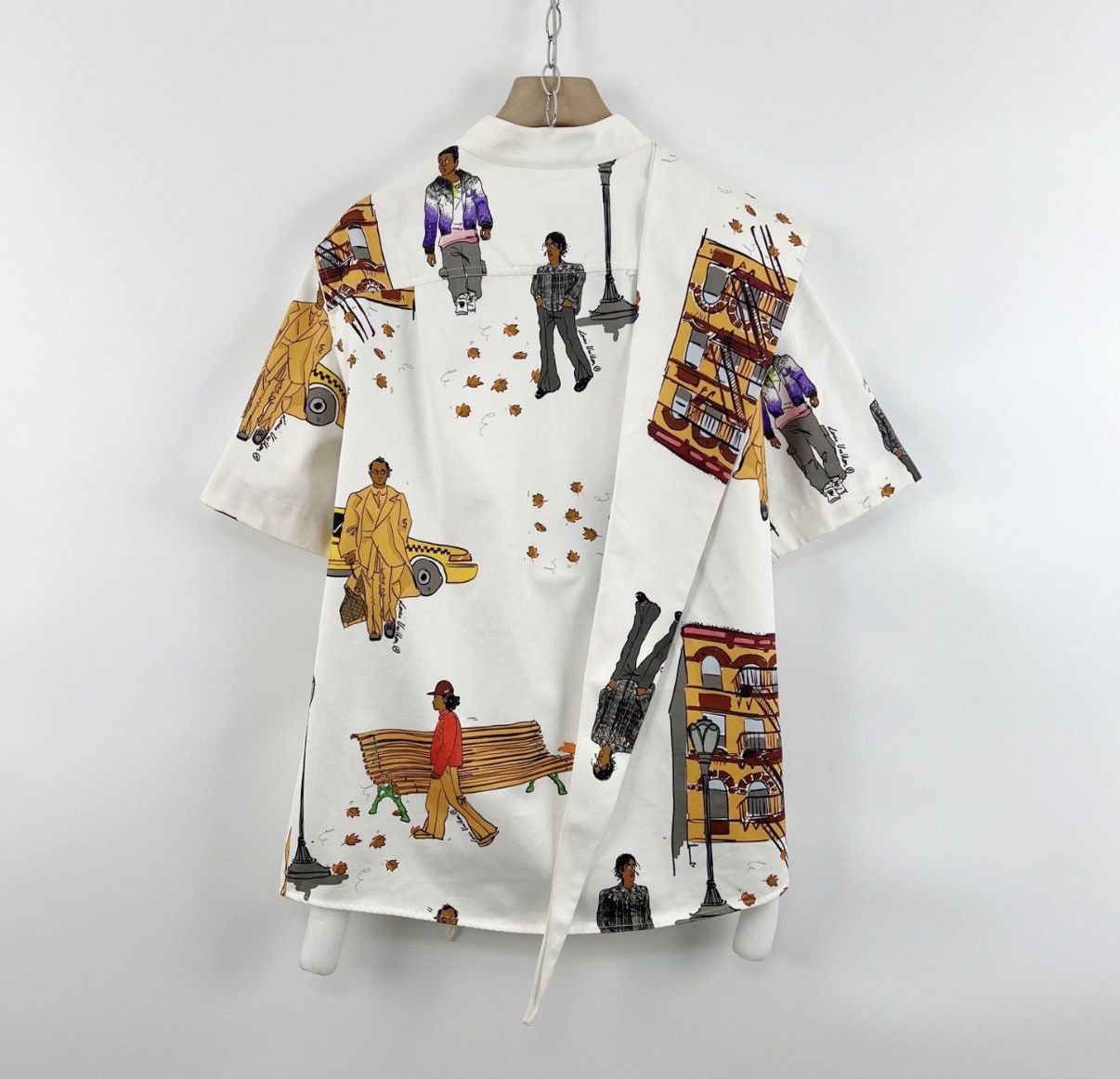Louis Vuitton White Graphic Short Sleeve Shirt Size US S / EU 44-46 / 1 - 2 Thumbnail