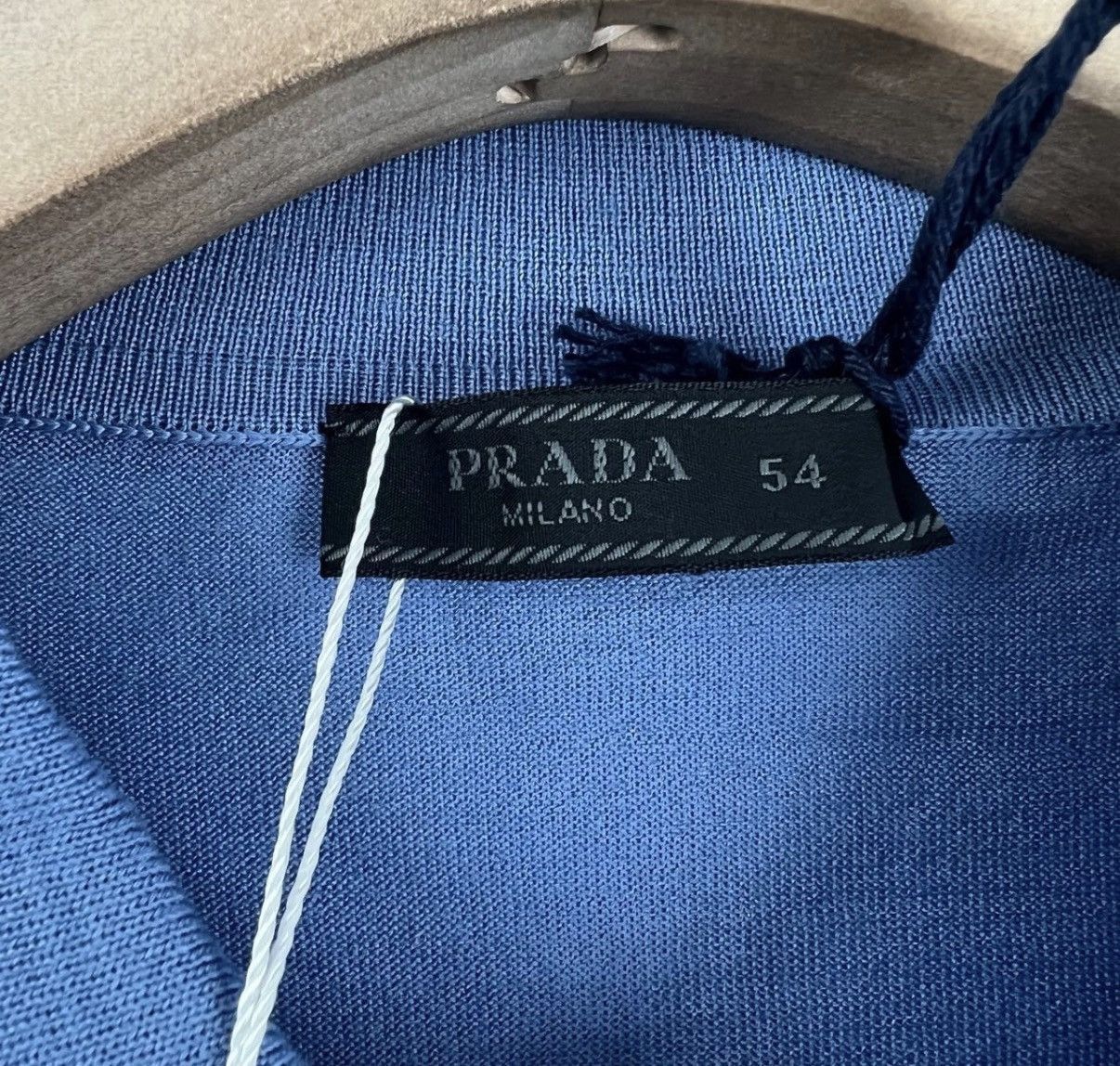 Prada Blue Short-Sleeve Polo Shirt Size US L / EU 52-54 / 3 - 3 Thumbnail