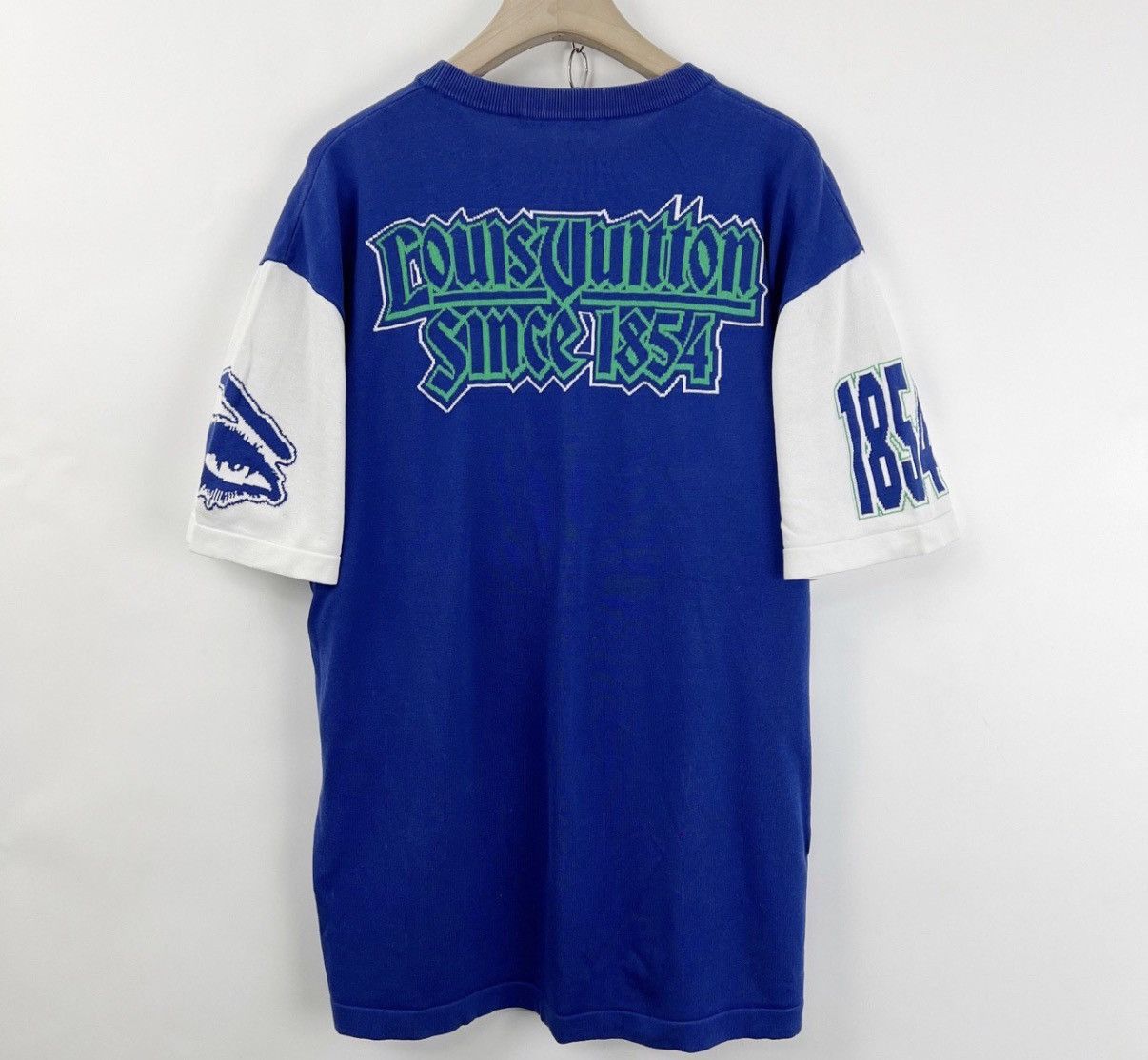 Louis Vuitton Blue Graphic Short-Sleeve Shirt Size US XXL / EU 58 / 5 - 2 Thumbnail