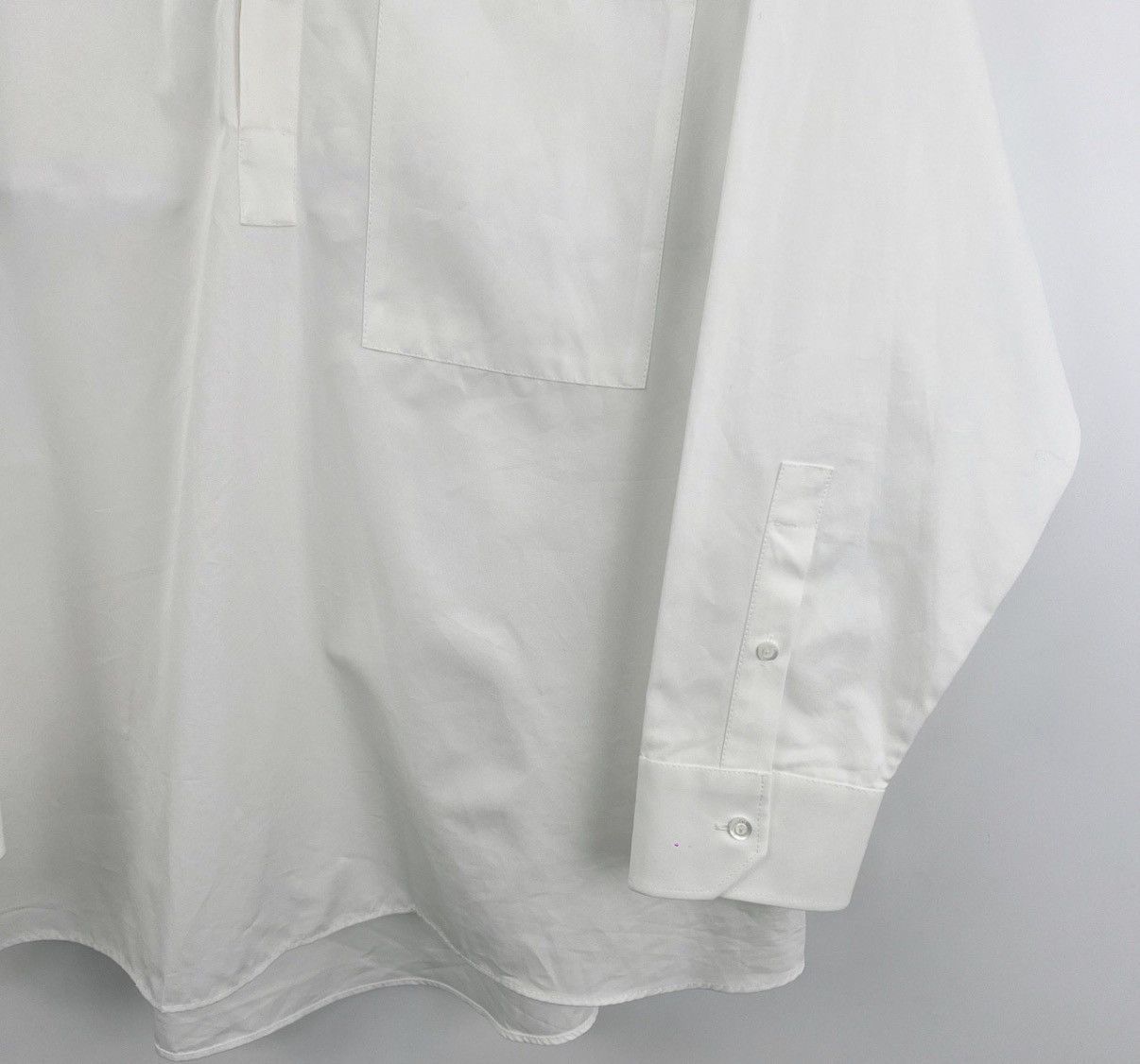 Gucci White Long Sleeve Button-Up Shirt Size US M / EU 48-50 / 2 - 5 Thumbnail