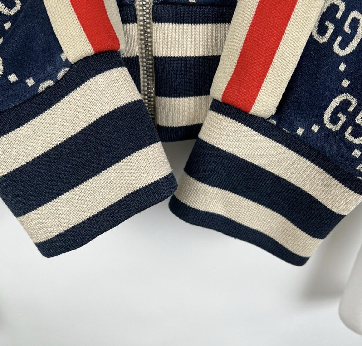 Gucci Blue GG Pattern Zip-Up Jacket Size S Size US S / EU 44-46 / 1 - 6 Thumbnail