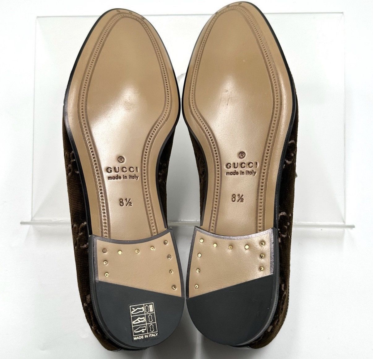 Gucci Brown Patterned Slip-On Shoes Size 9 Size US 9 / EU 42 - 7 Thumbnail