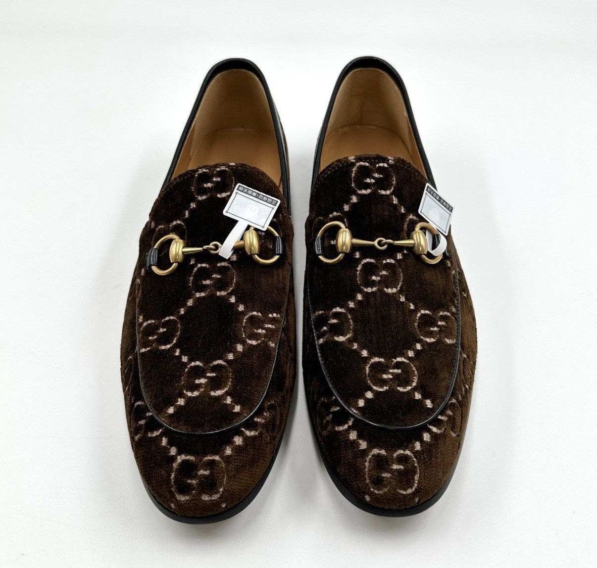 Gucci Brown Patterned Slip-On Shoes Size 9 Size US 9 / EU 42 - 2 Thumbnail
