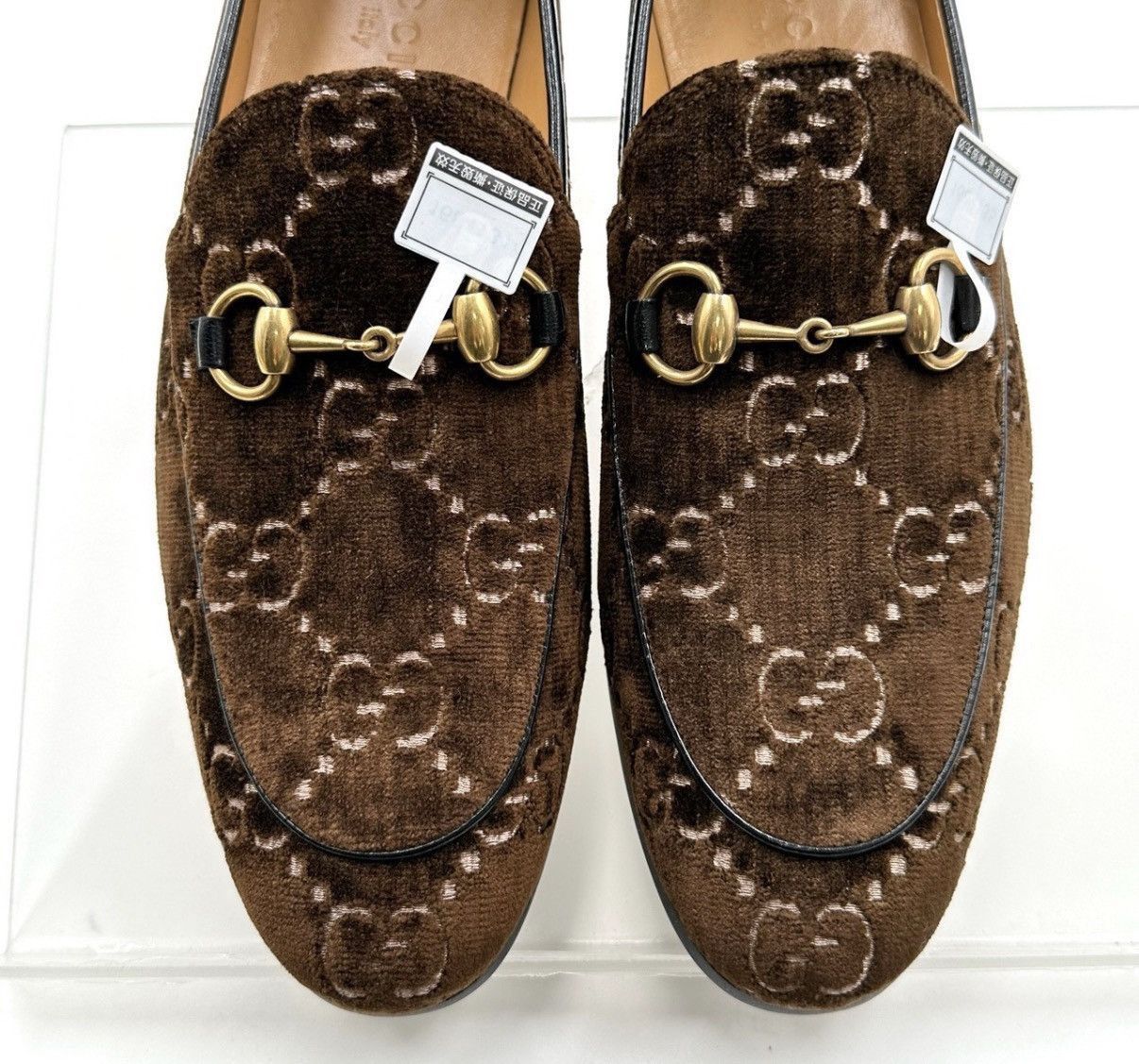 Gucci Brown Patterned Slip-On Shoes Size 9 Size US 9 / EU 42 - 6 Thumbnail