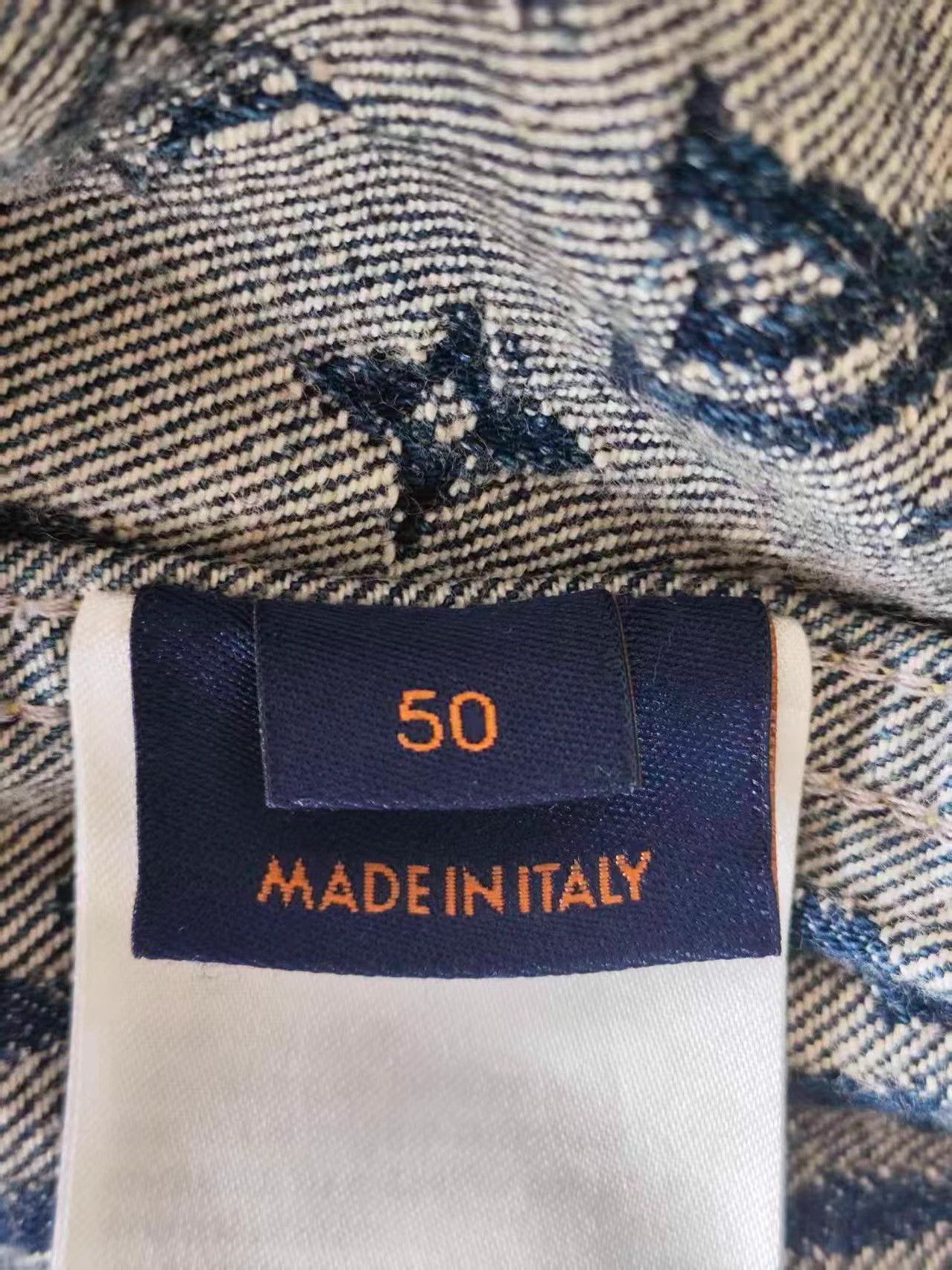 Louis Vuitton Blue Denim Jacket with Pattern - Size M Size US M / EU 48-50 / 2 - 3 Thumbnail
