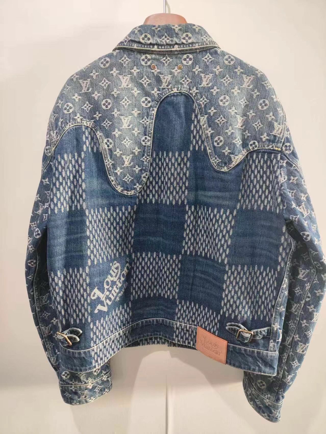 Louis Vuitton Blue Denim Jacket with Pattern - Size M Size US M / EU 48-50 / 2 - 2 Thumbnail