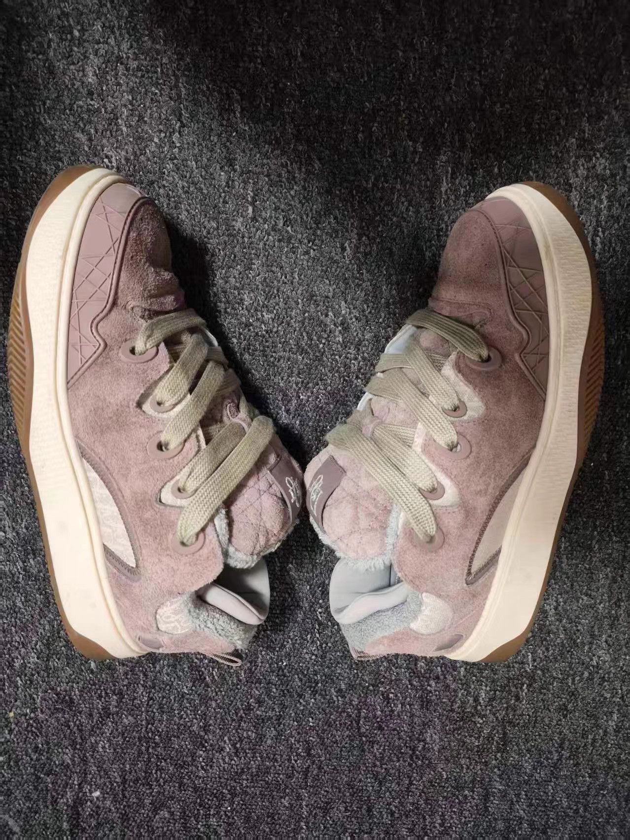 Dior Pink High-Top Sneakers Size 11 Size US 11 / EU 44 - 4 Thumbnail
