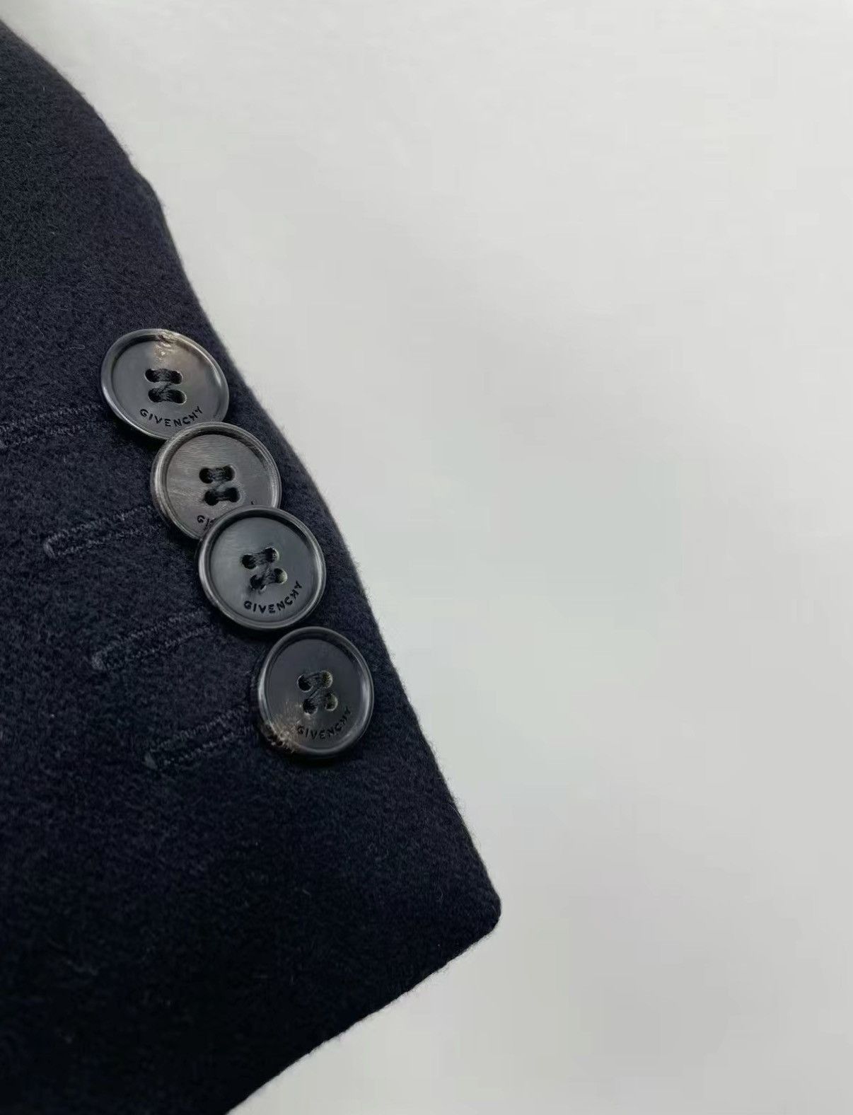 Givenchy Black Long Coat with Studded Collar Size S Size US S / EU 44-46 / 1 - 5 Thumbnail