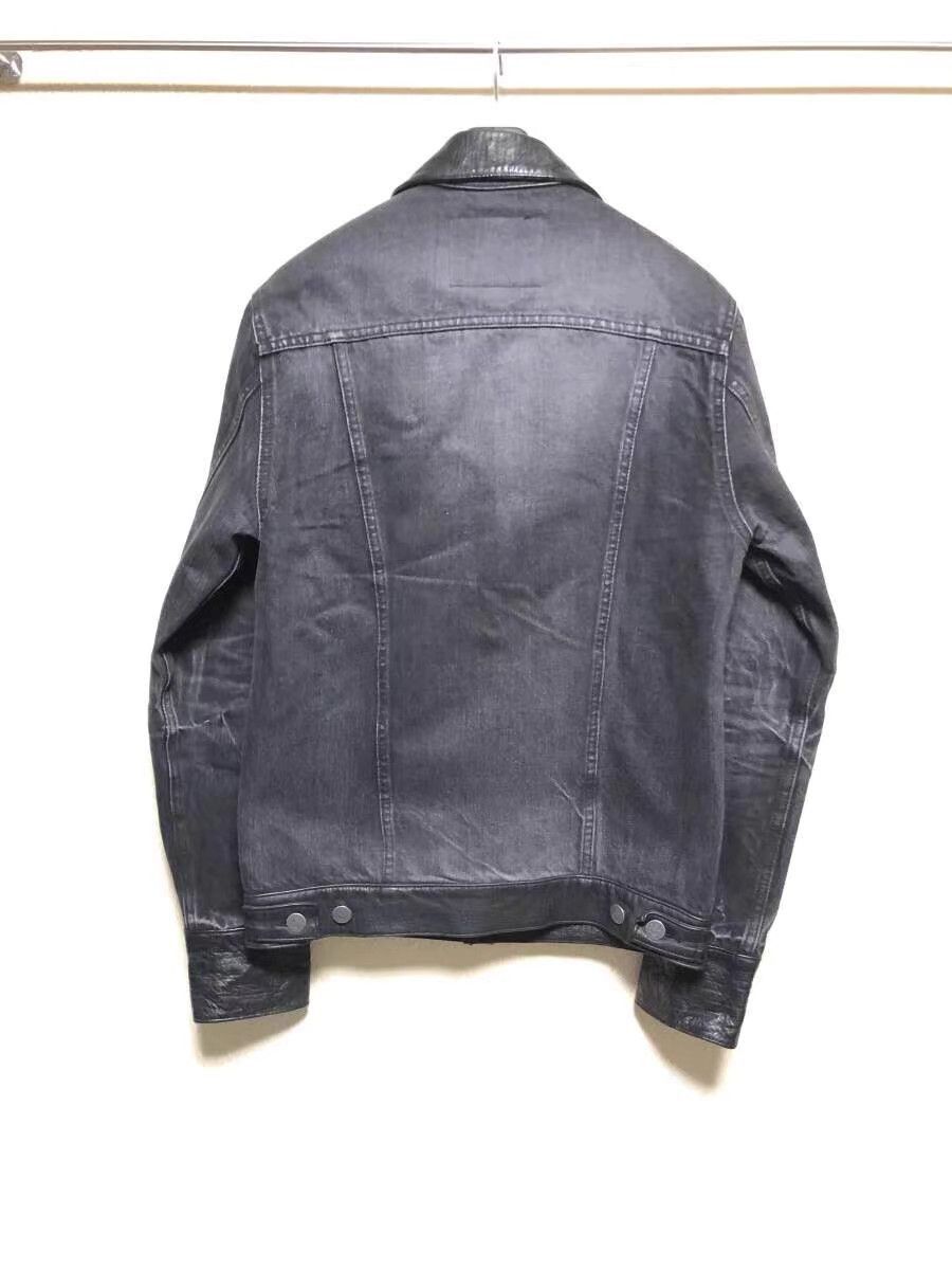 Backbone Black Denim Jacket with Button Front and Pockets Size US M / EU 48-50 / 2 - 2 Thumbnail
